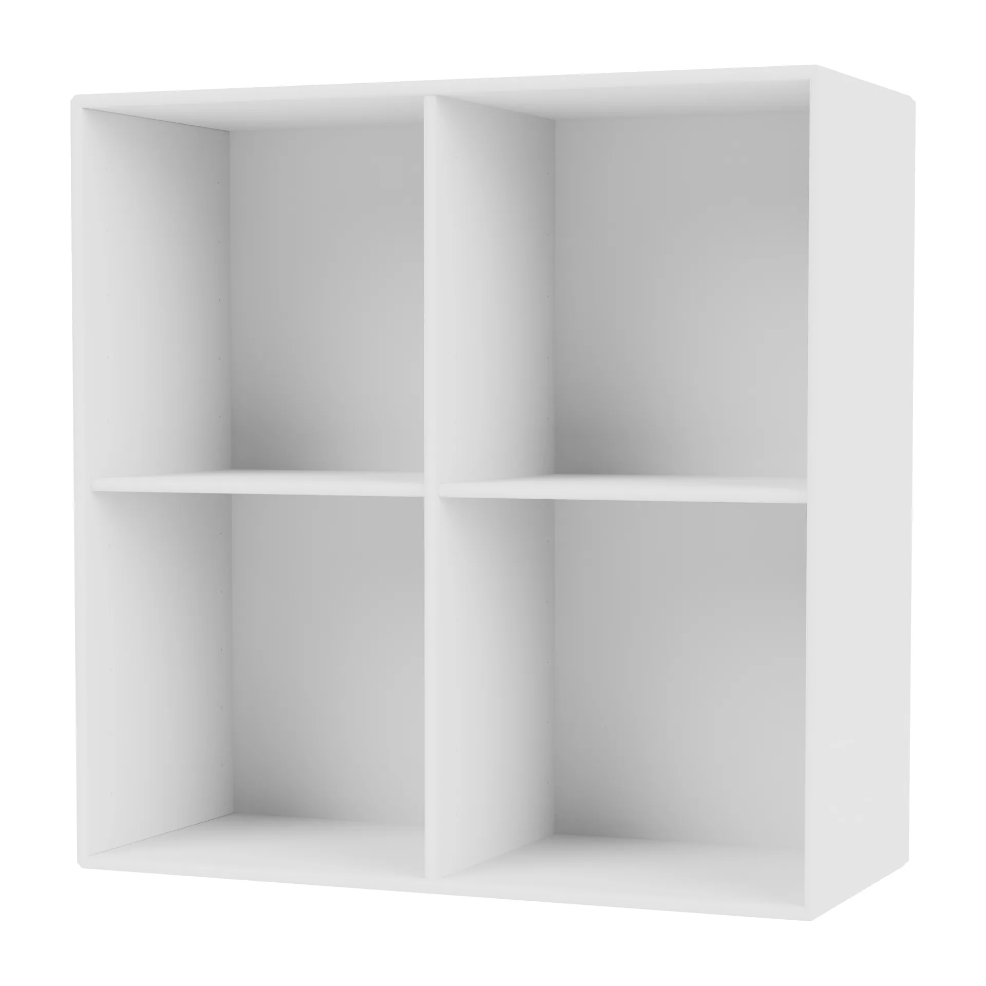 SHOW shelf 69.6x69.6 cm incl. suspension rail, New white Montana