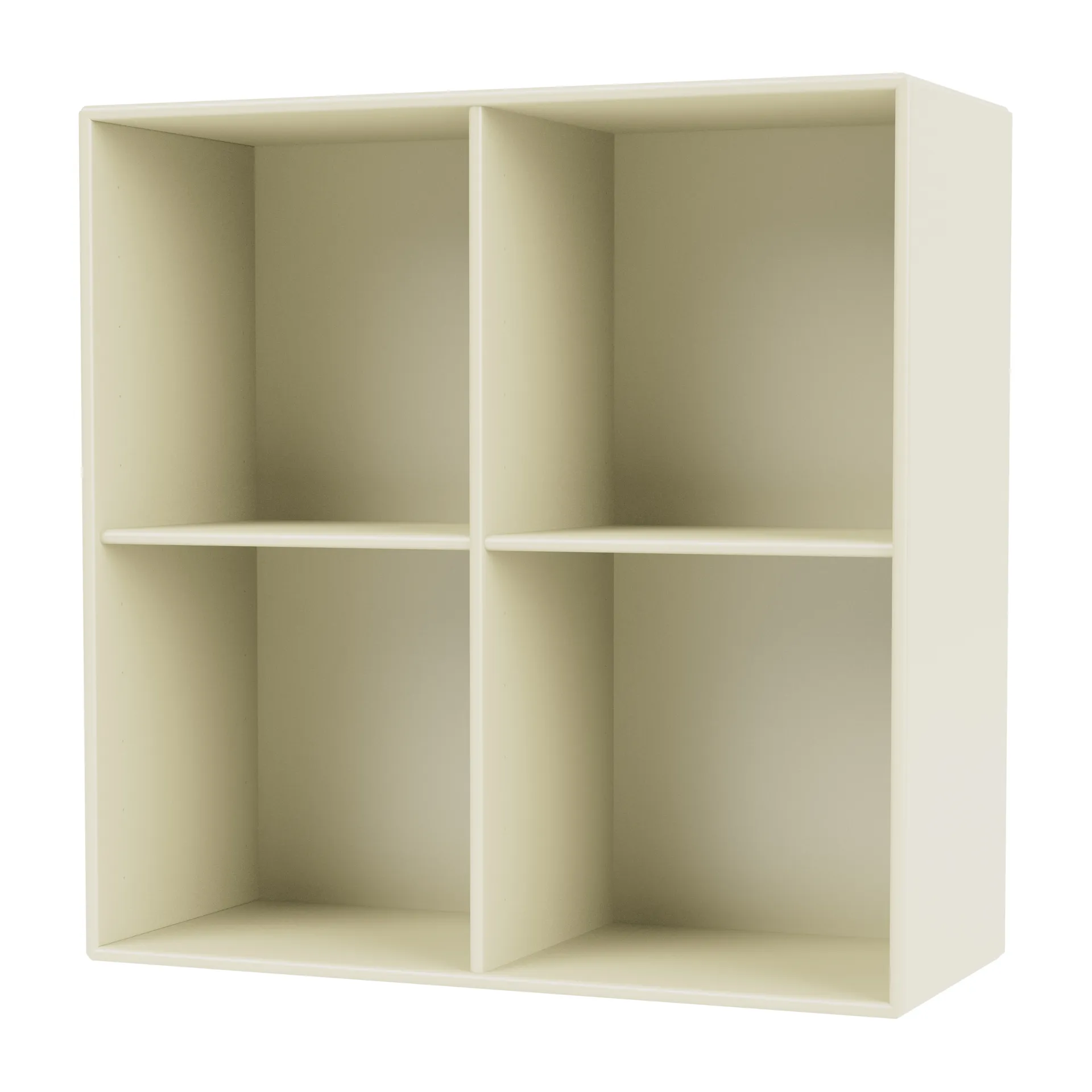 SHOW shelf 69.6x69.6 cm incl. suspension rail, Vanilla Montana