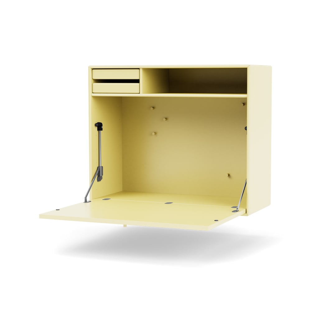 Montana STUDIO desk, wall hung Camomile 159 | Scandinavian Design | Desks | Yellow