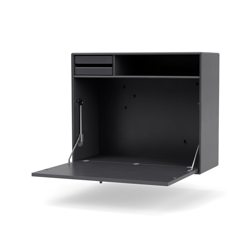 Montana STUDIO desk, wall hung Coal 36 | Scandinavian Design | Desks | Grey
