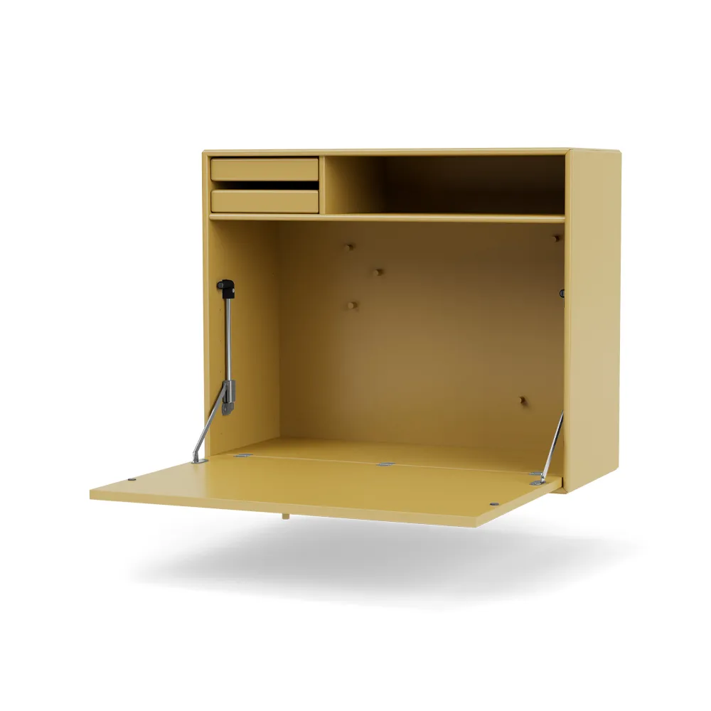 Montana STUDIO desk, wall hung Cumin 157 | Scandinavian Design | Desks | Yellow