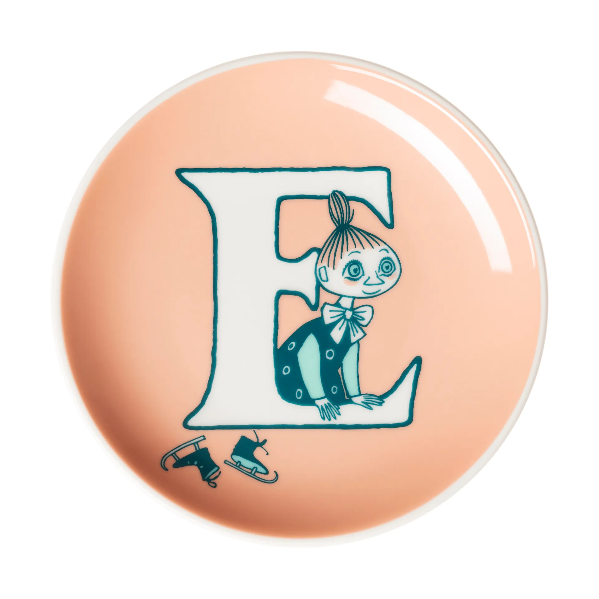 ABC Moomin mini plate, E, 10.5 cm Moomin Arabia