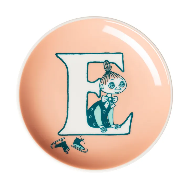 ABC Moomin mini plate - E, 10.5 cm - Moomin Arabia