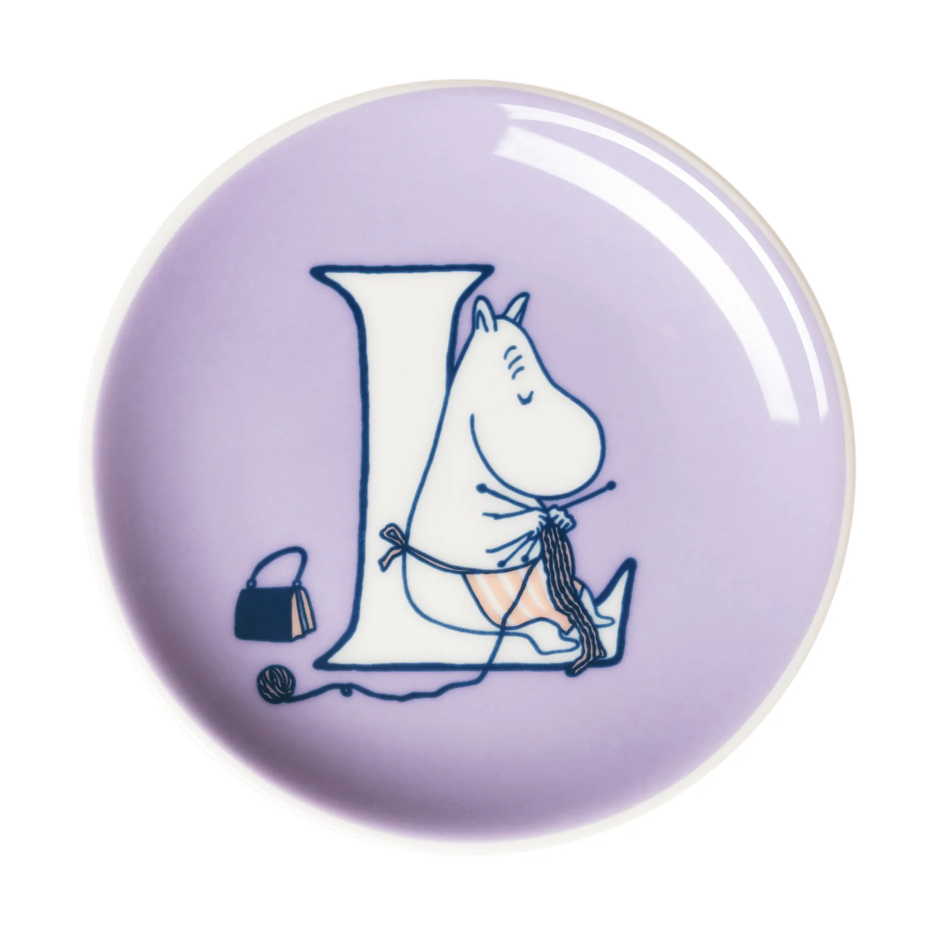 ABC Moomin mini plate, L, 10.5 cm Moomin Arabia