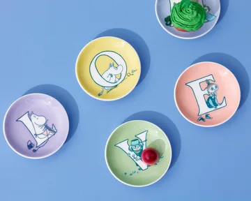 ABC Moomin mini plate - M, 10.5 cm - Moomin Arabia