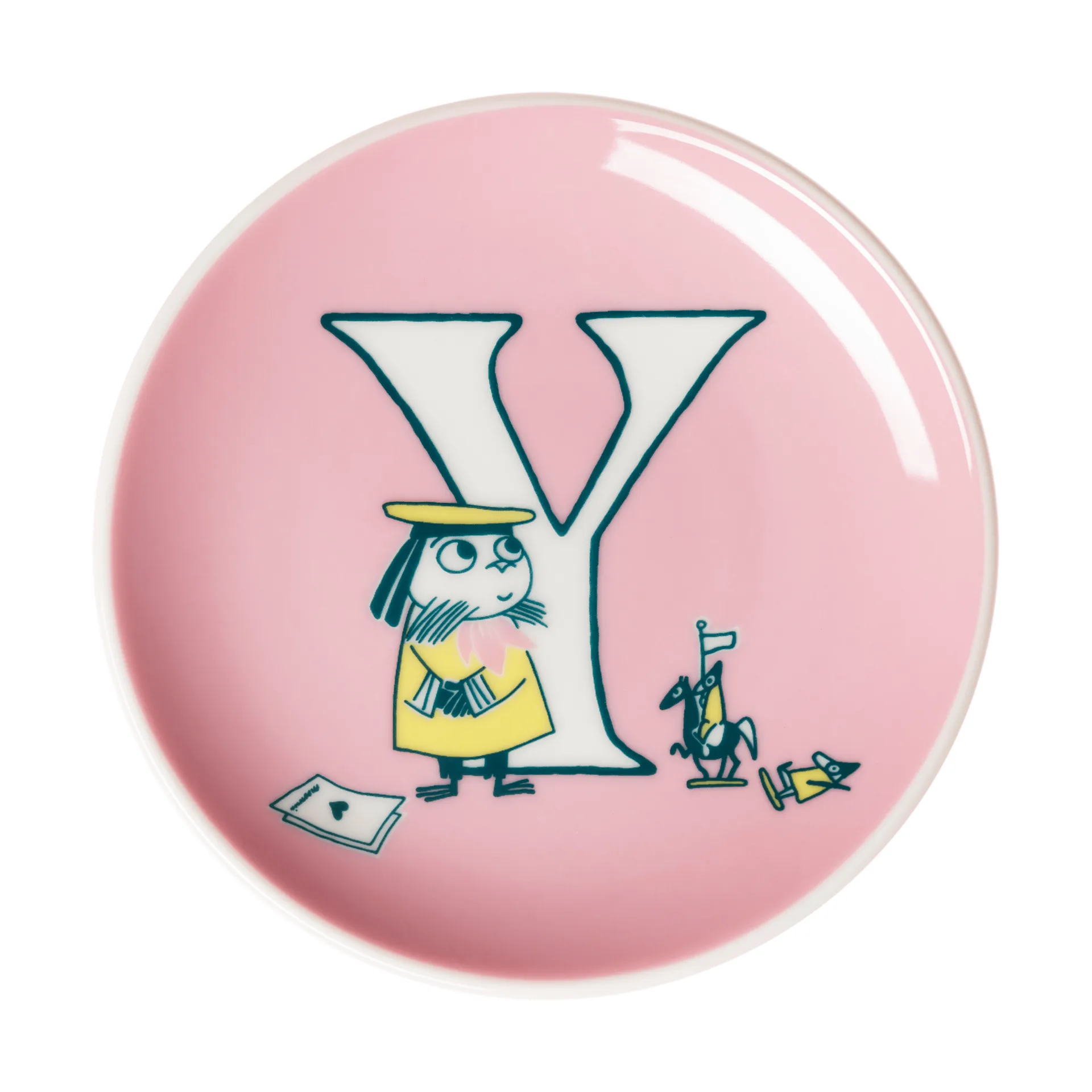 ABC Moomin mini plate, Y, 10.5 cm Moomin Arabia