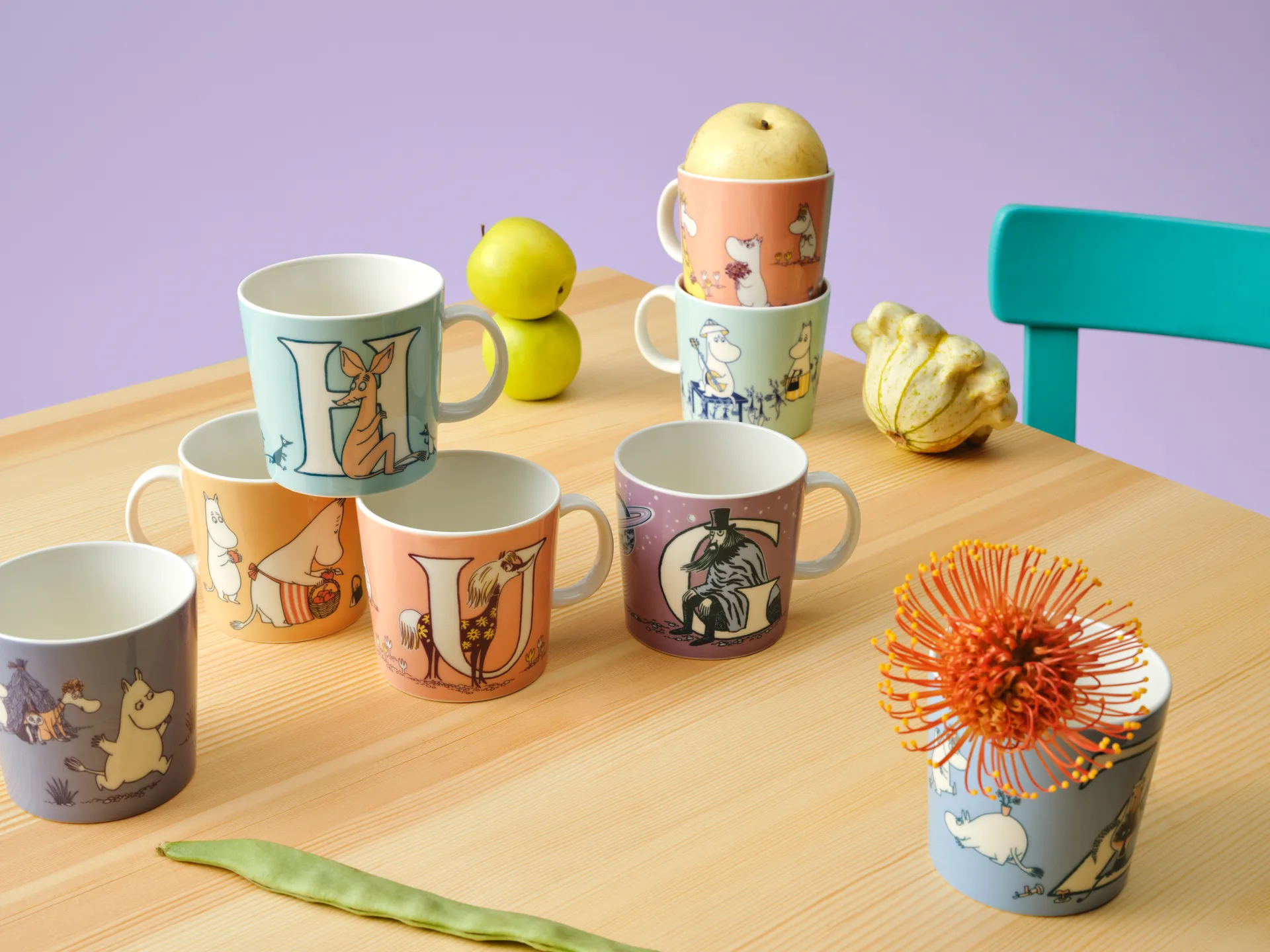 ABC Moomin mug 40 cl, B arabia moomin,moomin arabia