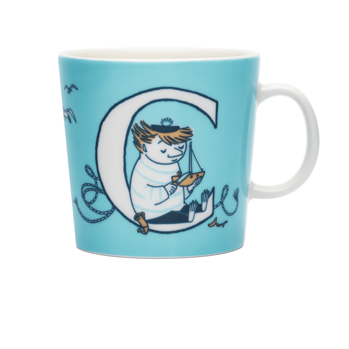 Moomin Arabia ABC Moomin mug 40 cl C | Scandinavian Design | Moomin mugs | Blue