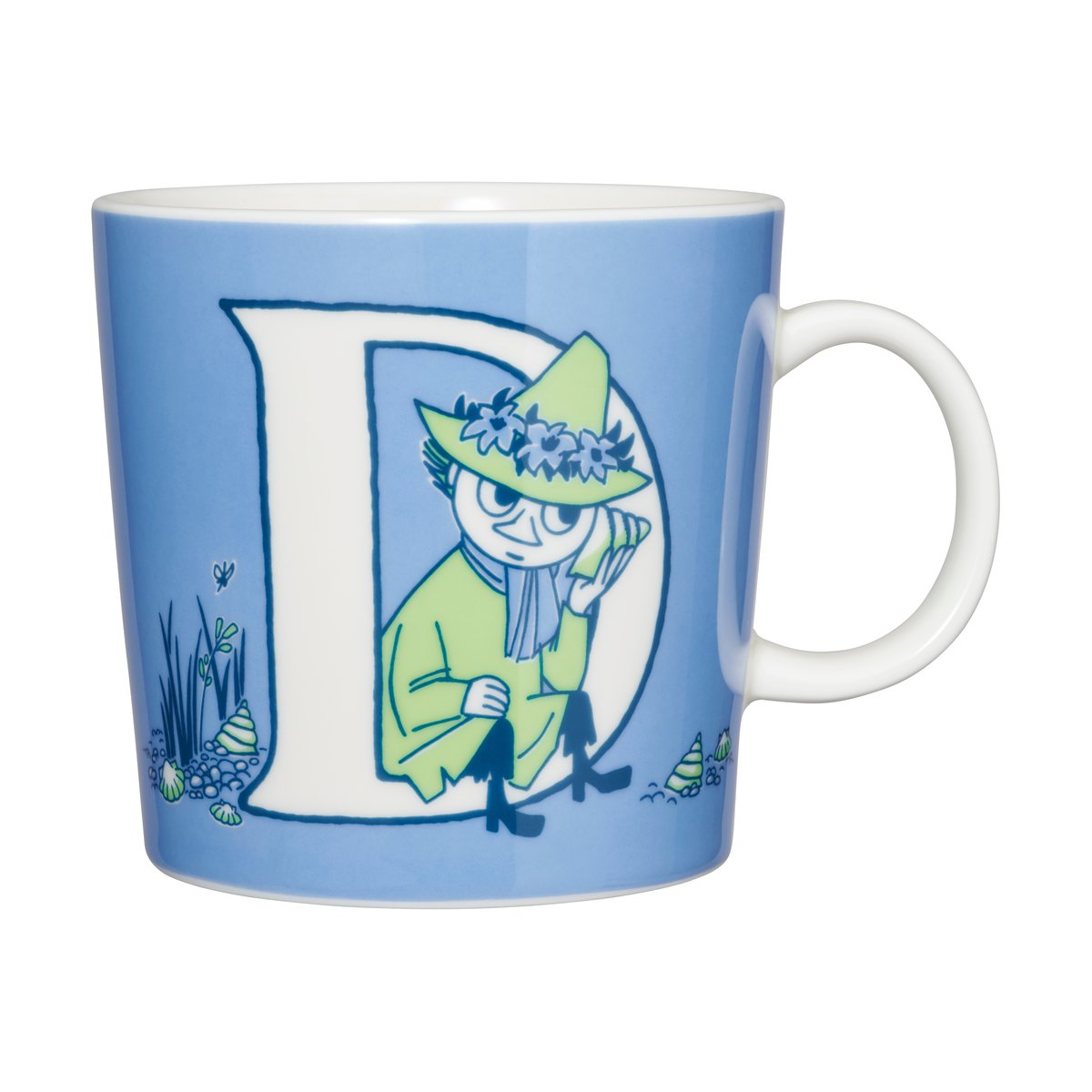 Moomin Arabia ABC Moomin mug 40 cl D | Scandinavian Design | Moomin mugs | Blue