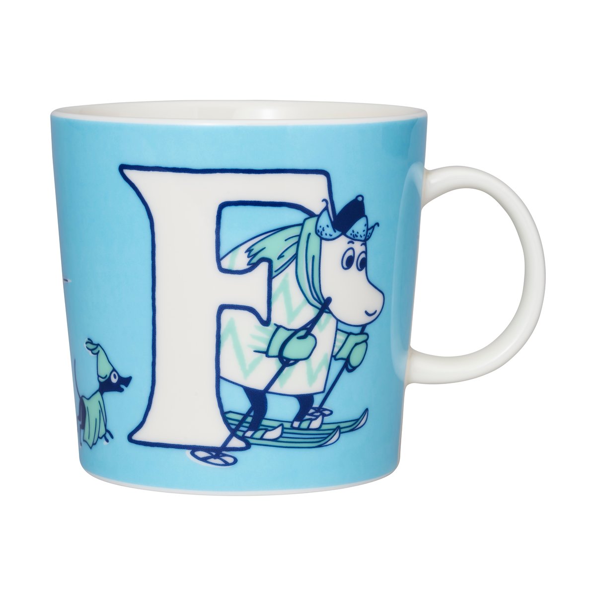 Moomin Arabia ABC Moomin mug 40 cl F | Scandinavian Design | Moomin mugs | Blue