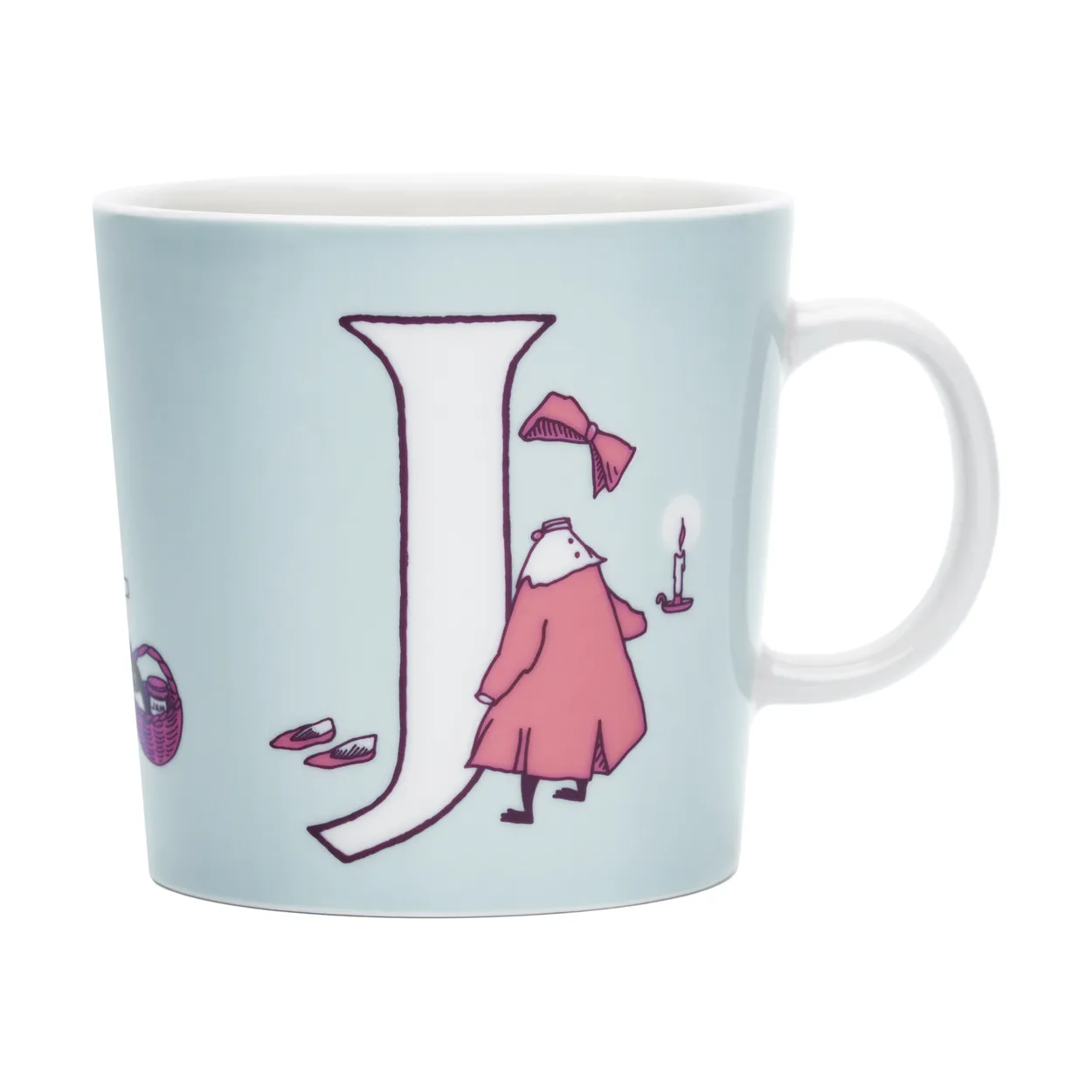 Moomin Arabia ABC Moomin mug 40 cl J | Scandinavian Design | Moomin mugs | Blue