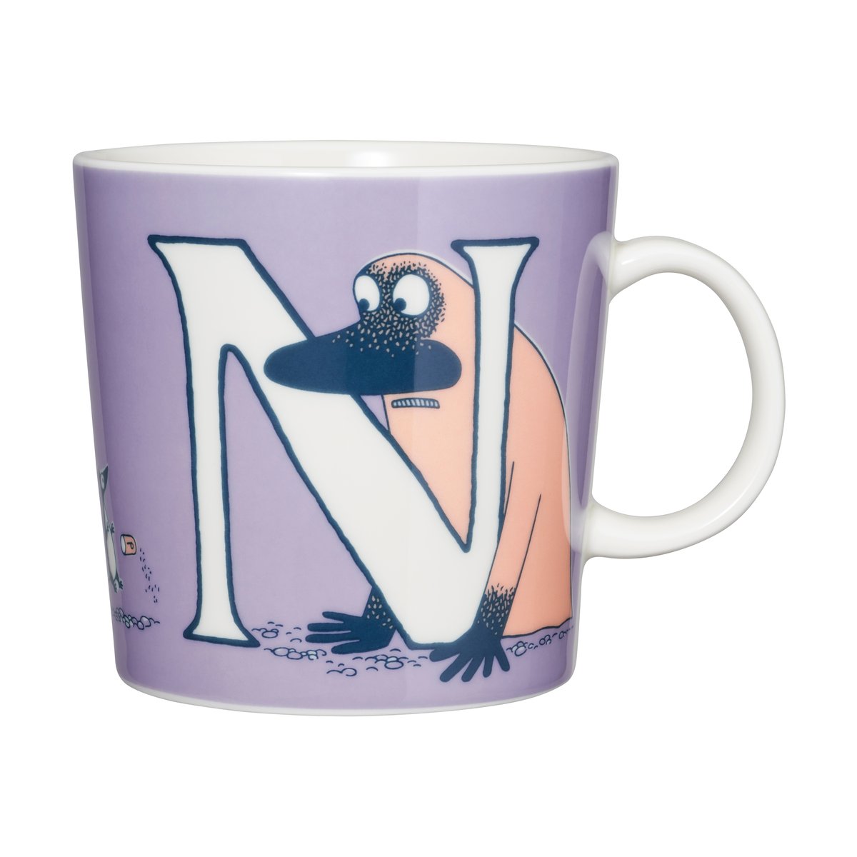 Moomin Arabia ABC Moomin mug 40 cl N | Scandinavian Design | Moomin mugs | Purple