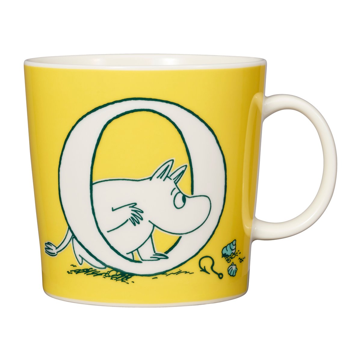 Moomin Arabia ABC Moomin mug 40 cl O | Scandinavian Design | Moomin mugs | Yellow