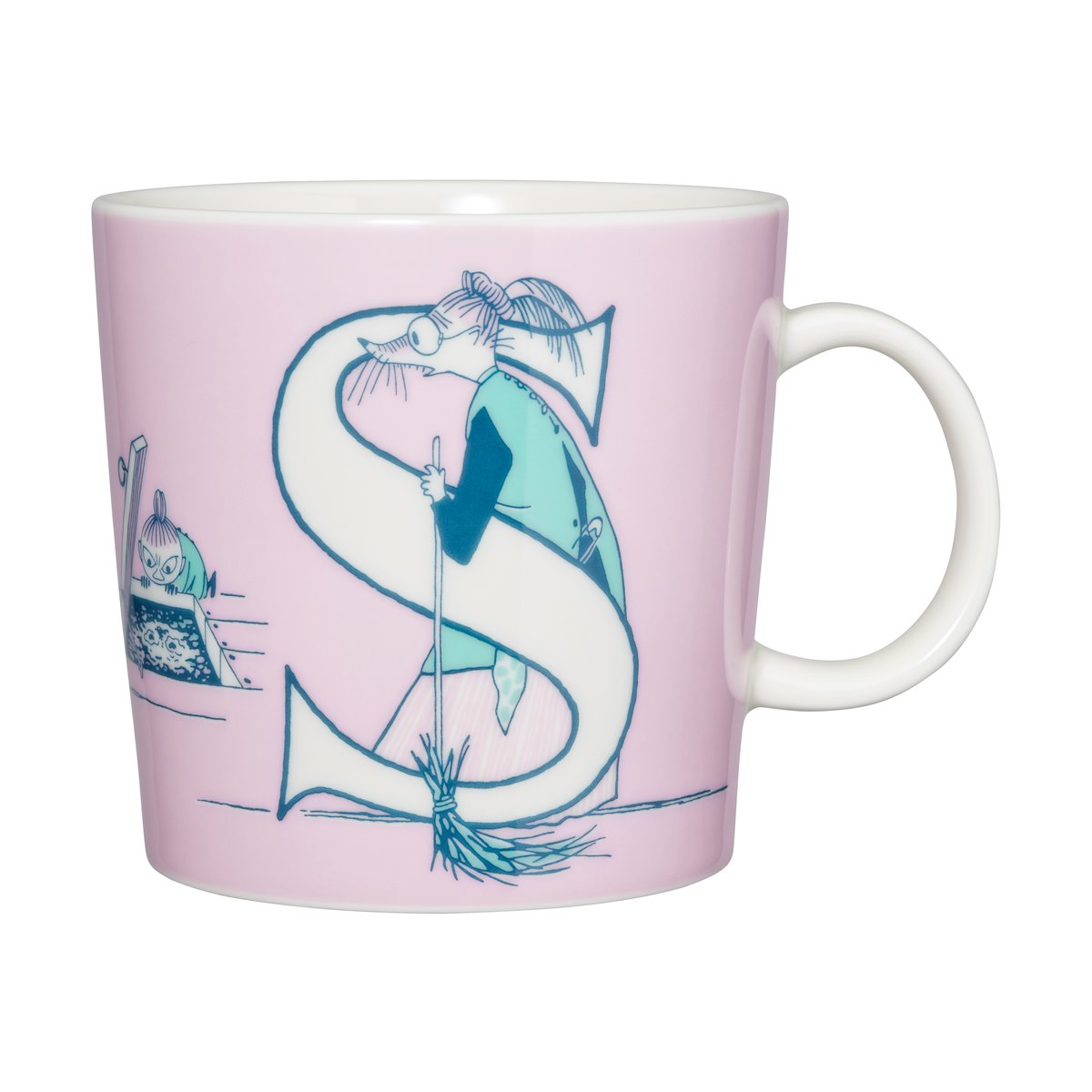 Moomin Arabia ABC Moomin mug 40 cl S | Scandinavian Design | Moomin mugs | Pink