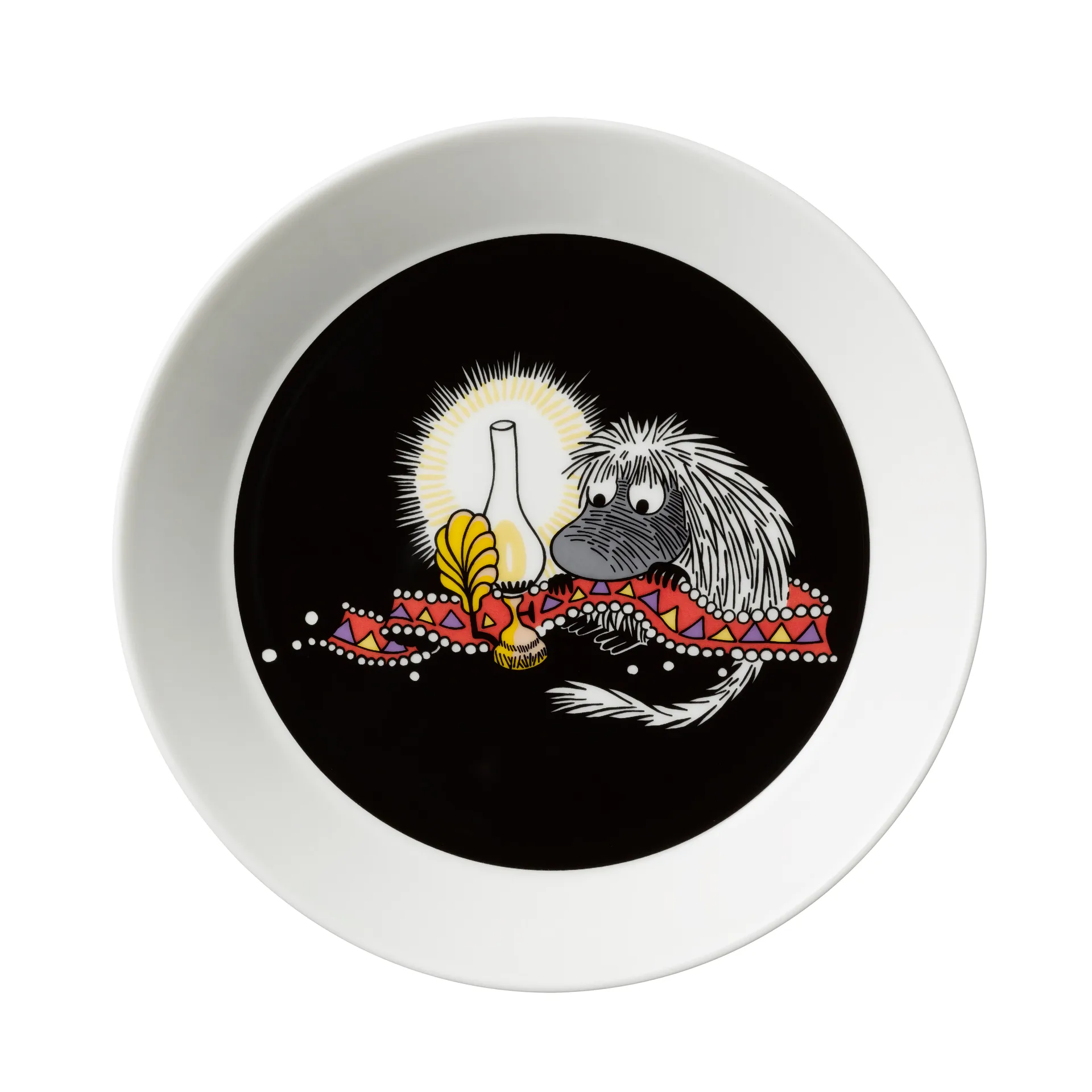 Ancestor Moomin plate, black arabia moomin,moomin arabia