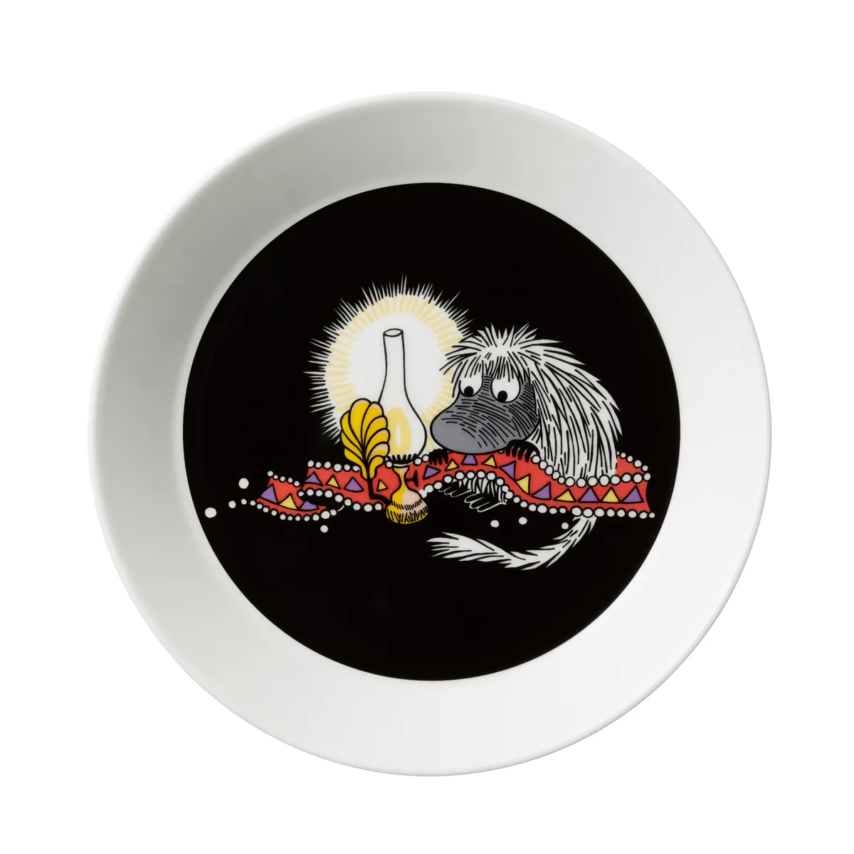 Moomin Arabia Ancestor Moomin plate black