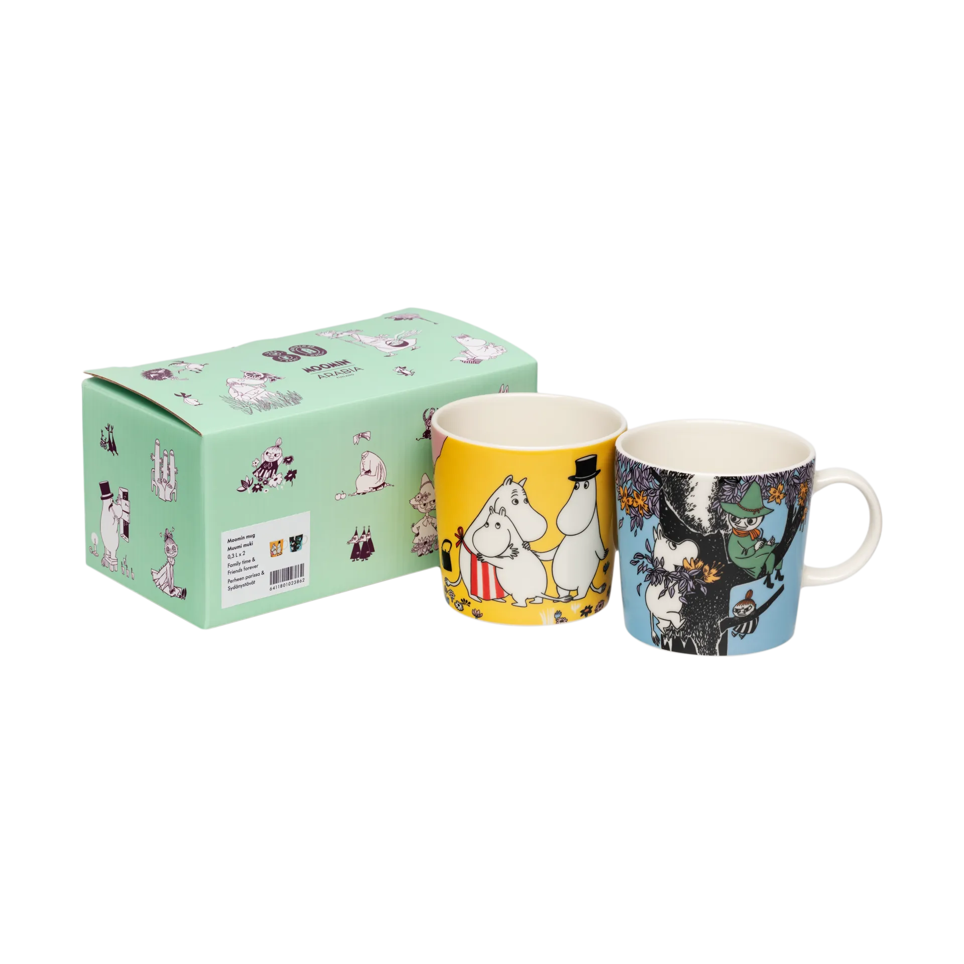 Family Cozy & Friends Forever Moomin Mug 2 pieces, 30 cl Moomin Arabia