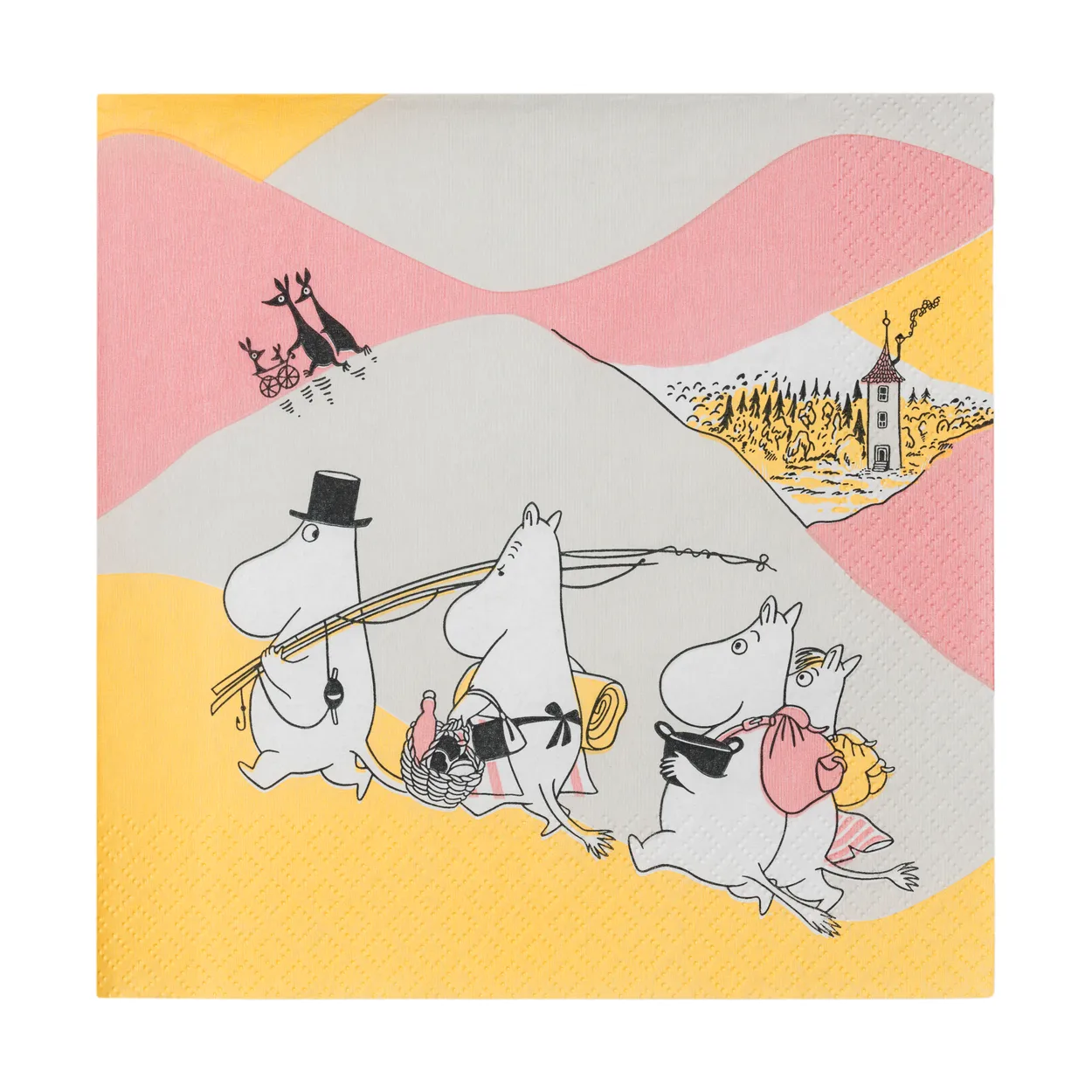 Moomin Arabia Family time paper napkin 33x33 cm 20-pack Multi