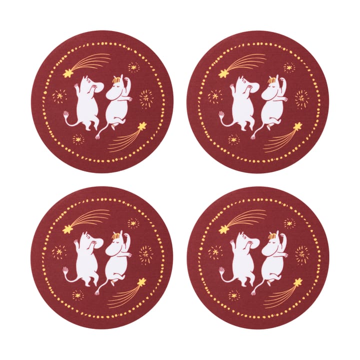 Festive Moments Moomin coaster set of 4 - Ø9 cm - Moomin Arabia