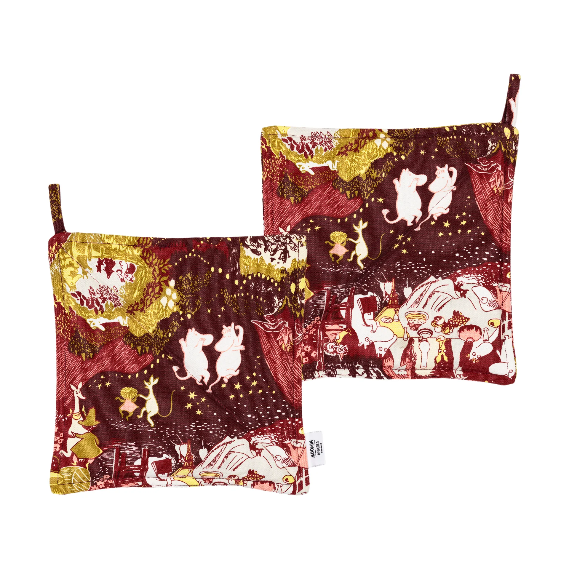 Festive Moments Moomin pot holders 2-pack, 22x22 cm Moomin Arabia