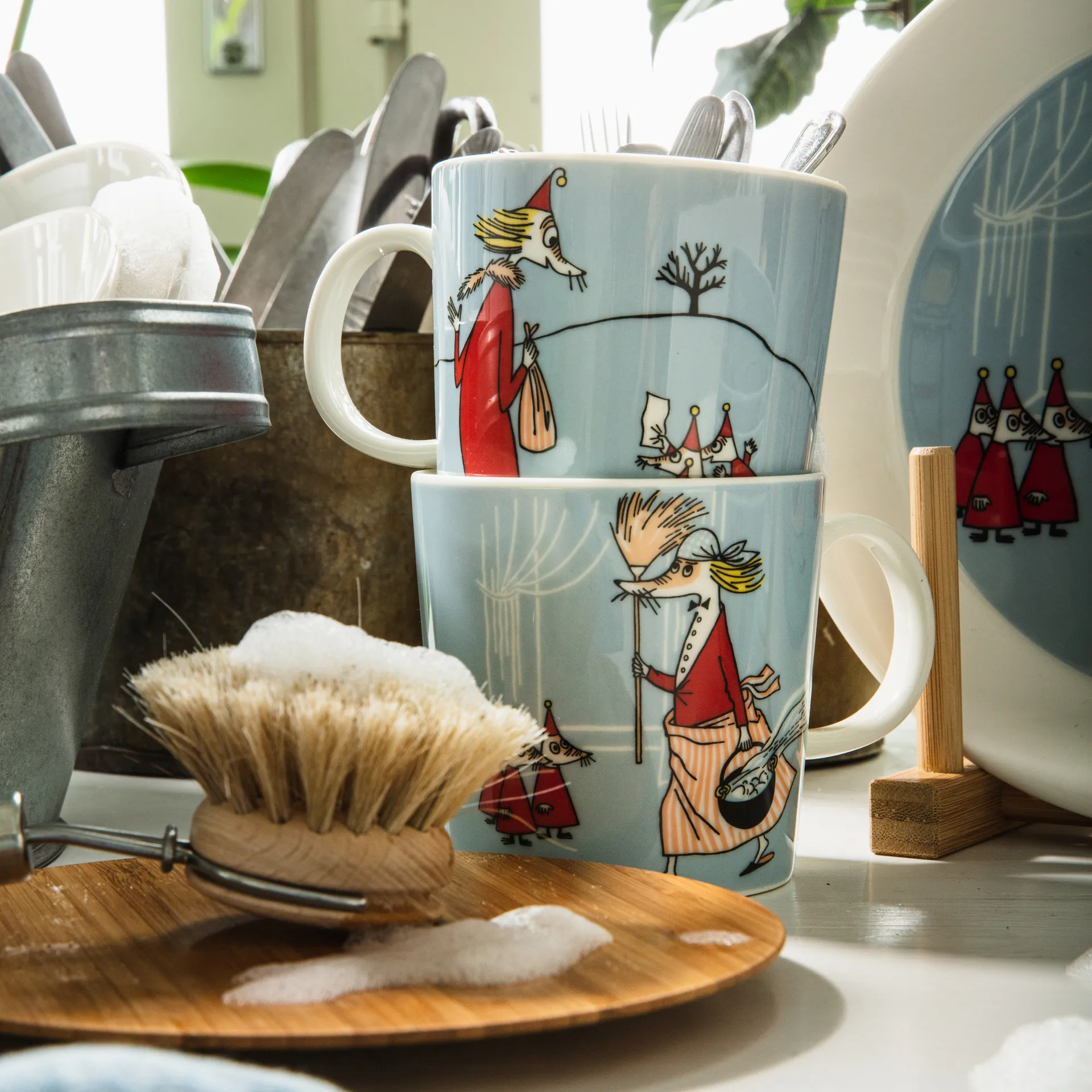 Fillyjonk Moomin mug, Blue arabia moomin,moomin arabia