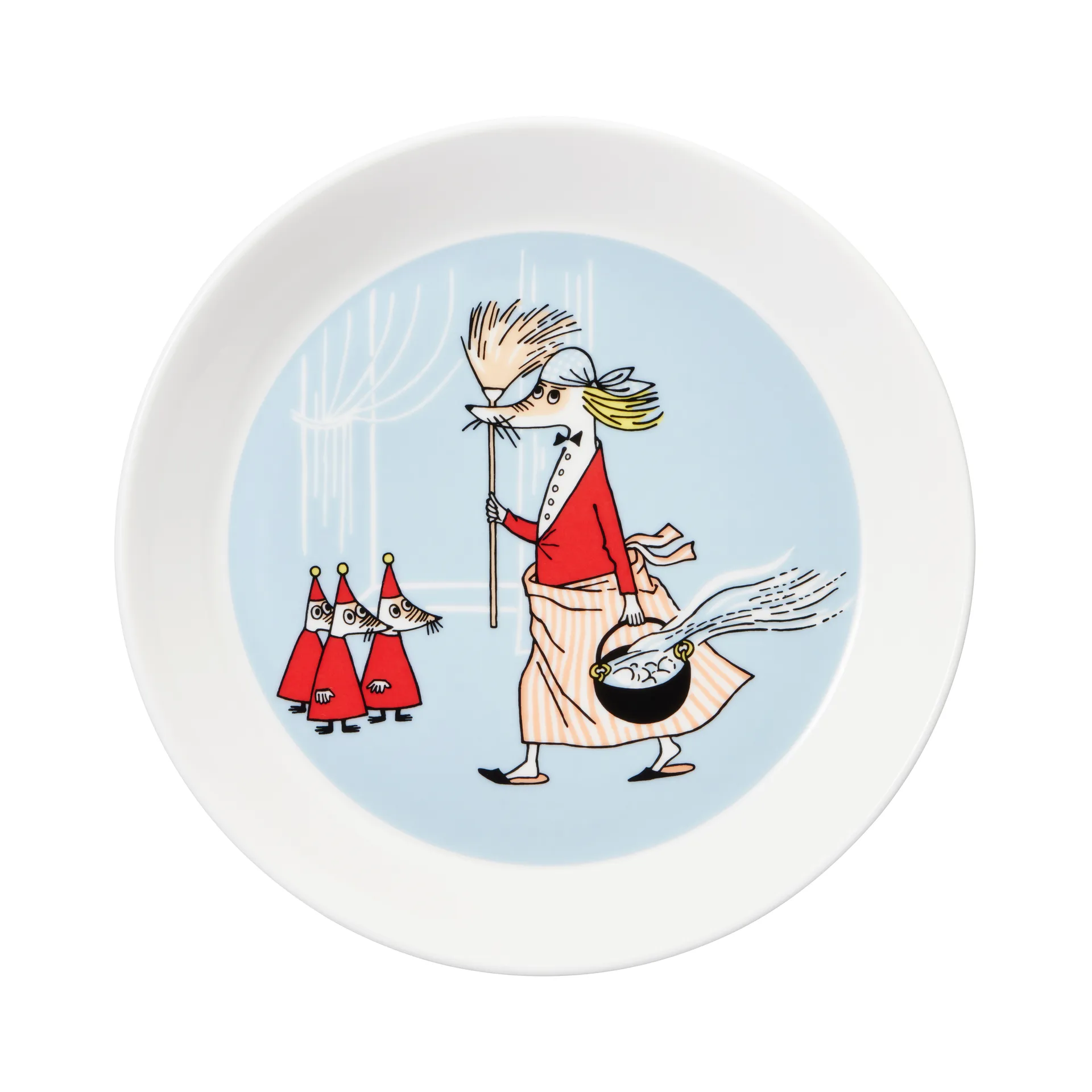 Fillyjonk Moomin plate, grey arabia moomin,moomin arabia