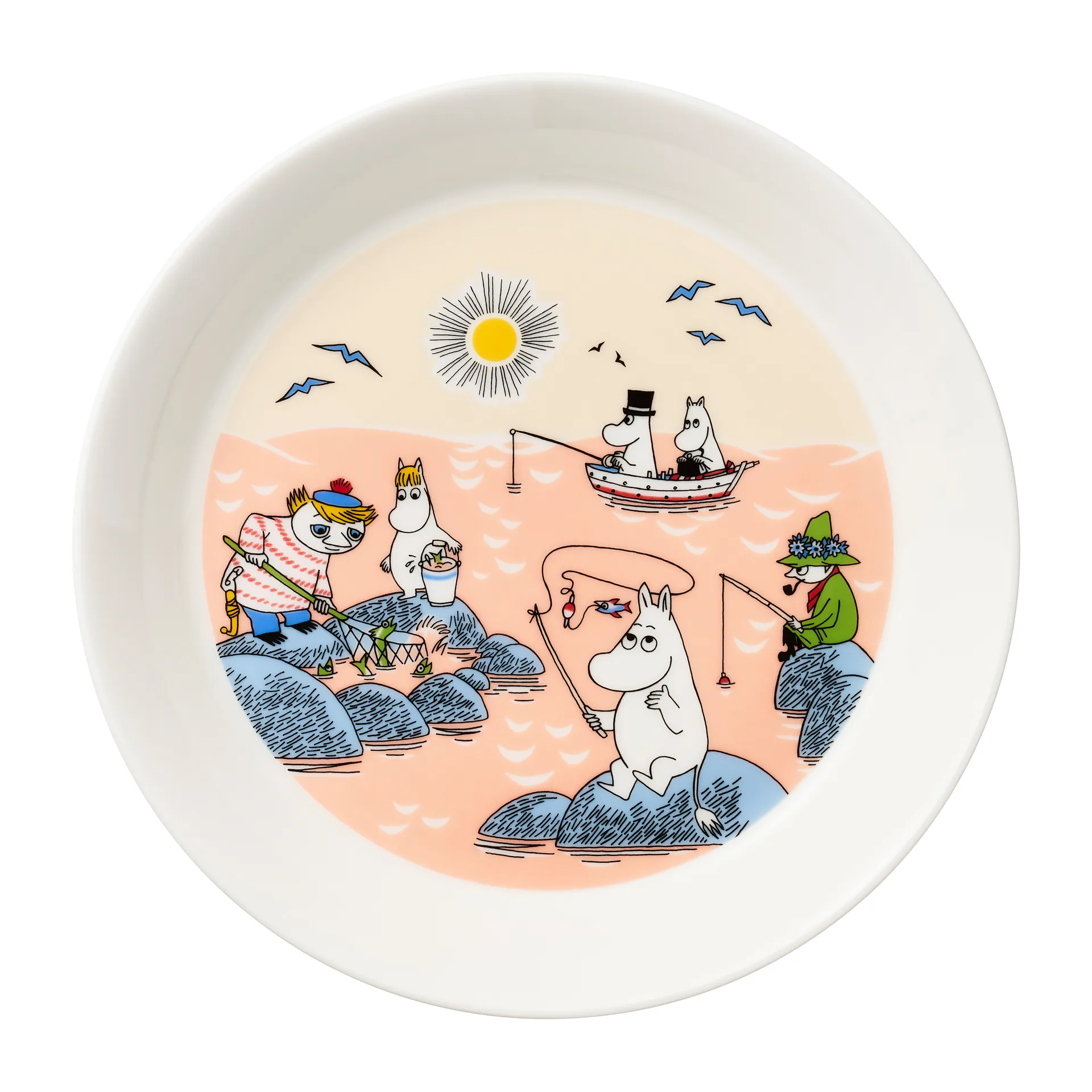Fishing Moomin plate 2022, 19 cm arabia moomin,moomin arabia