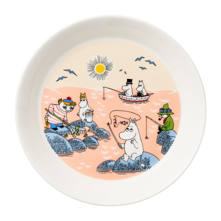 Fishing Moomin plate 2022, 19 cm Moomin Arabia