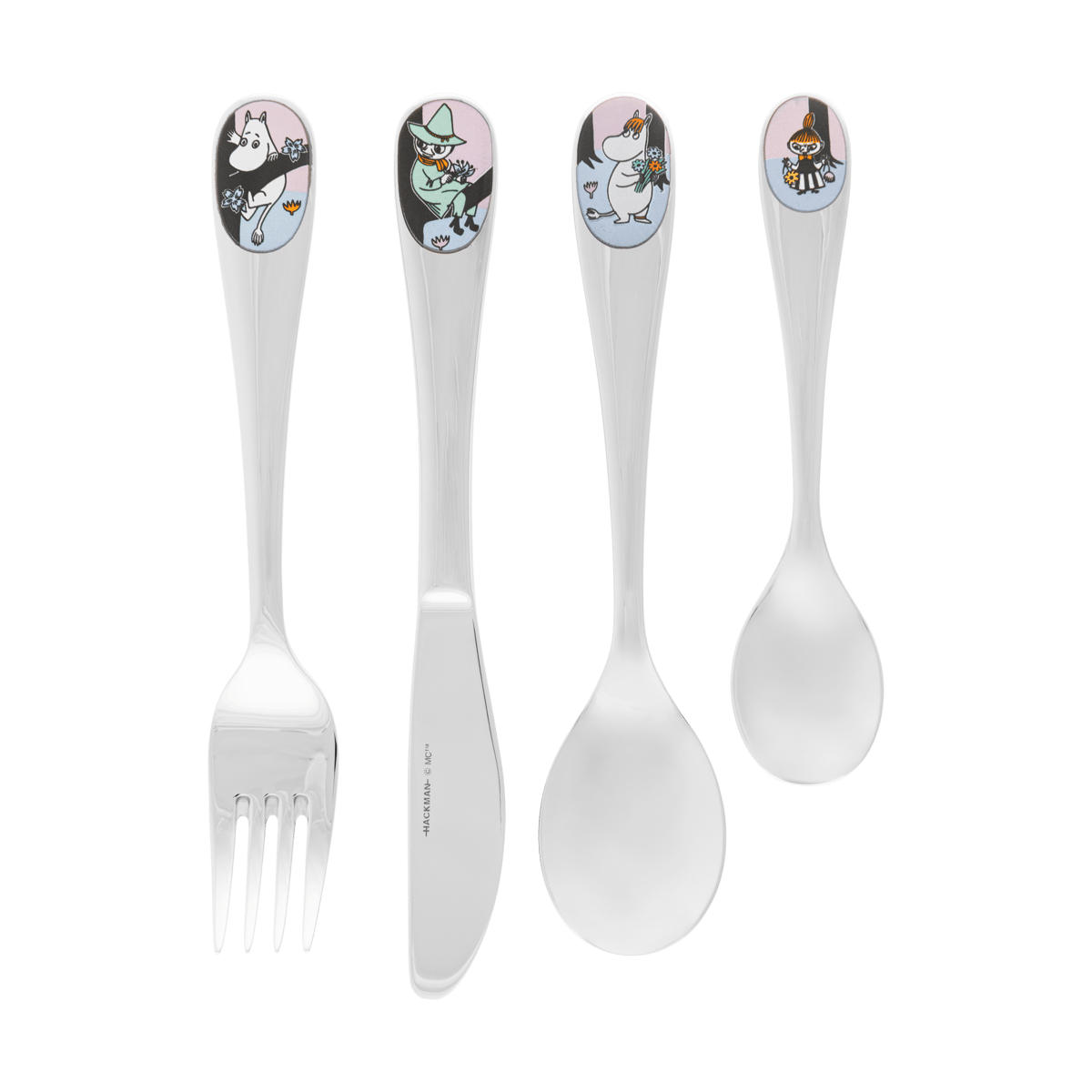 Moomin Arabia Friends forever cutlery set children 4-piece Multi