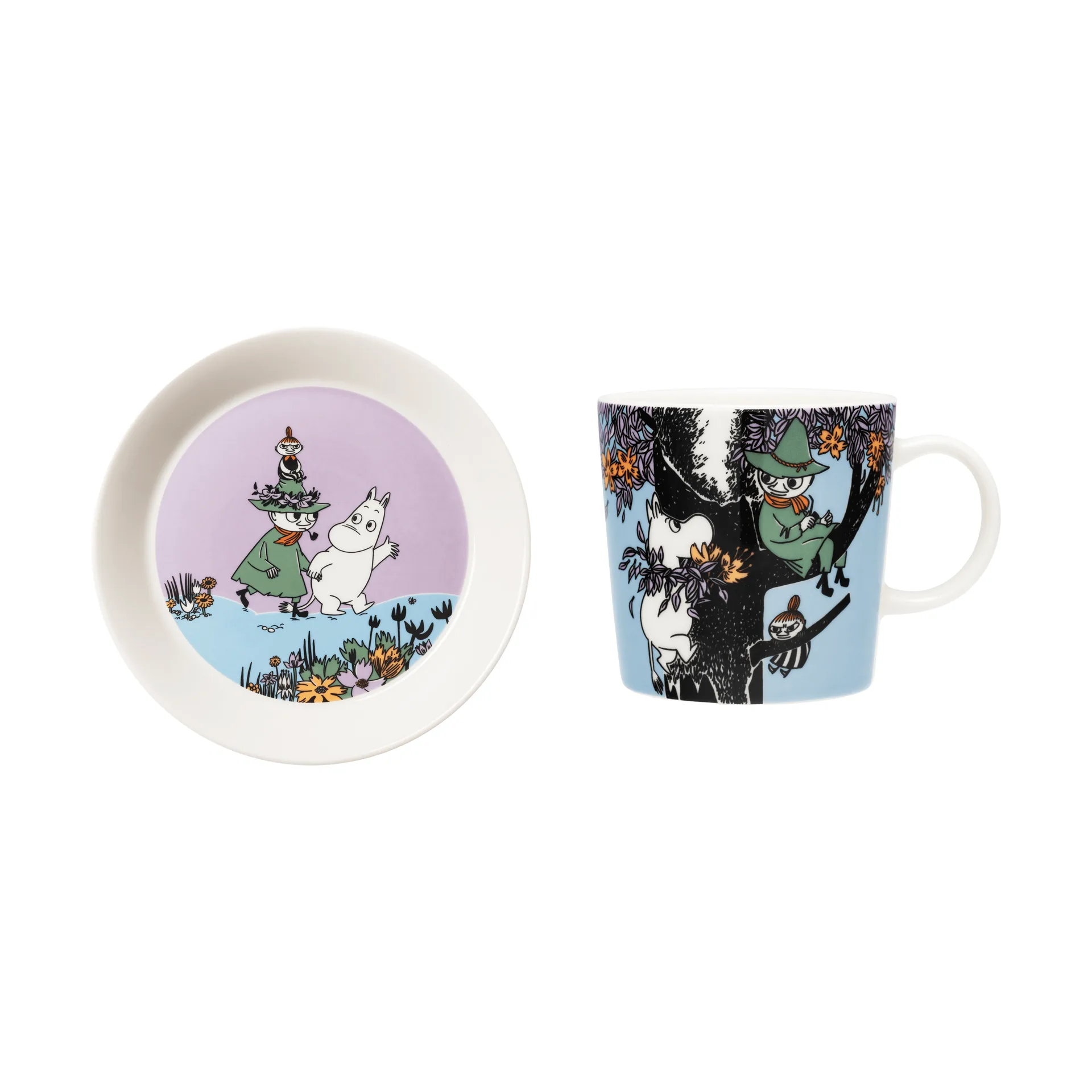 Friends forever Moomin mug & plate, 2 parts Moomin Arabia