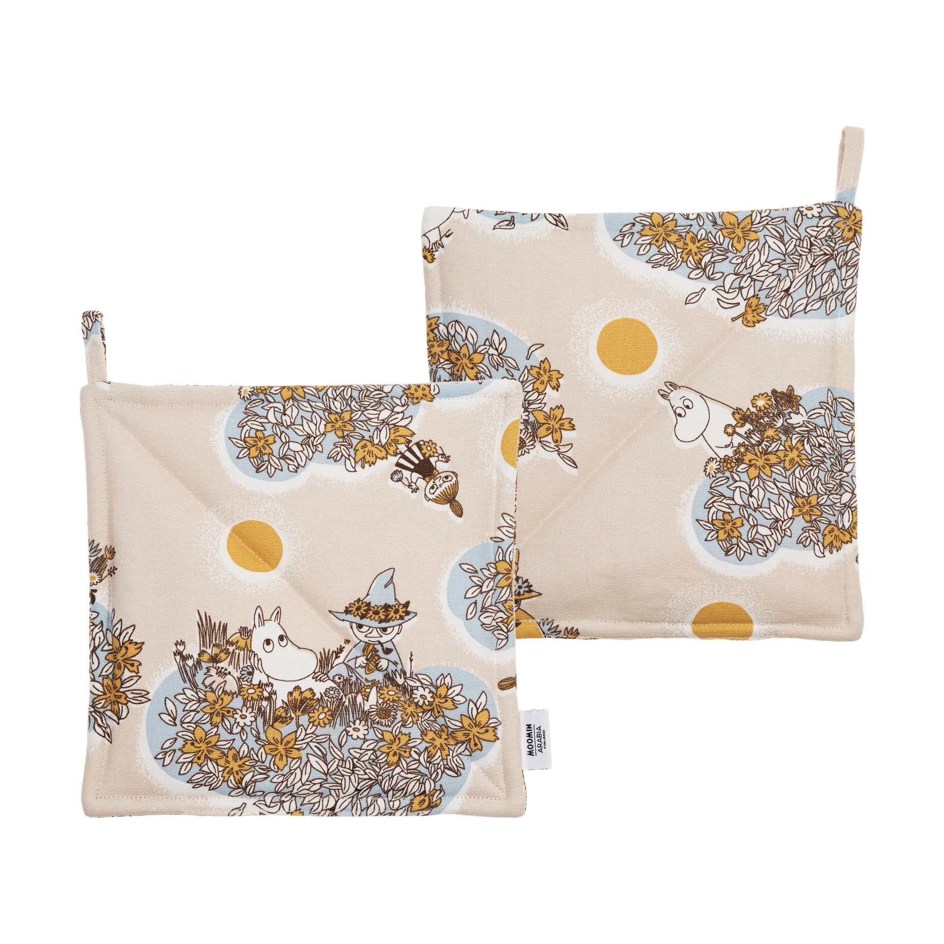 Friends forever Moomin potholders 2-pack, 22x22 cm arabia moomin,moomin arabia