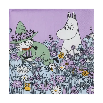 Friends forever paper napkin 33x33 cm 20-pack - Multi - Moomin Arabia