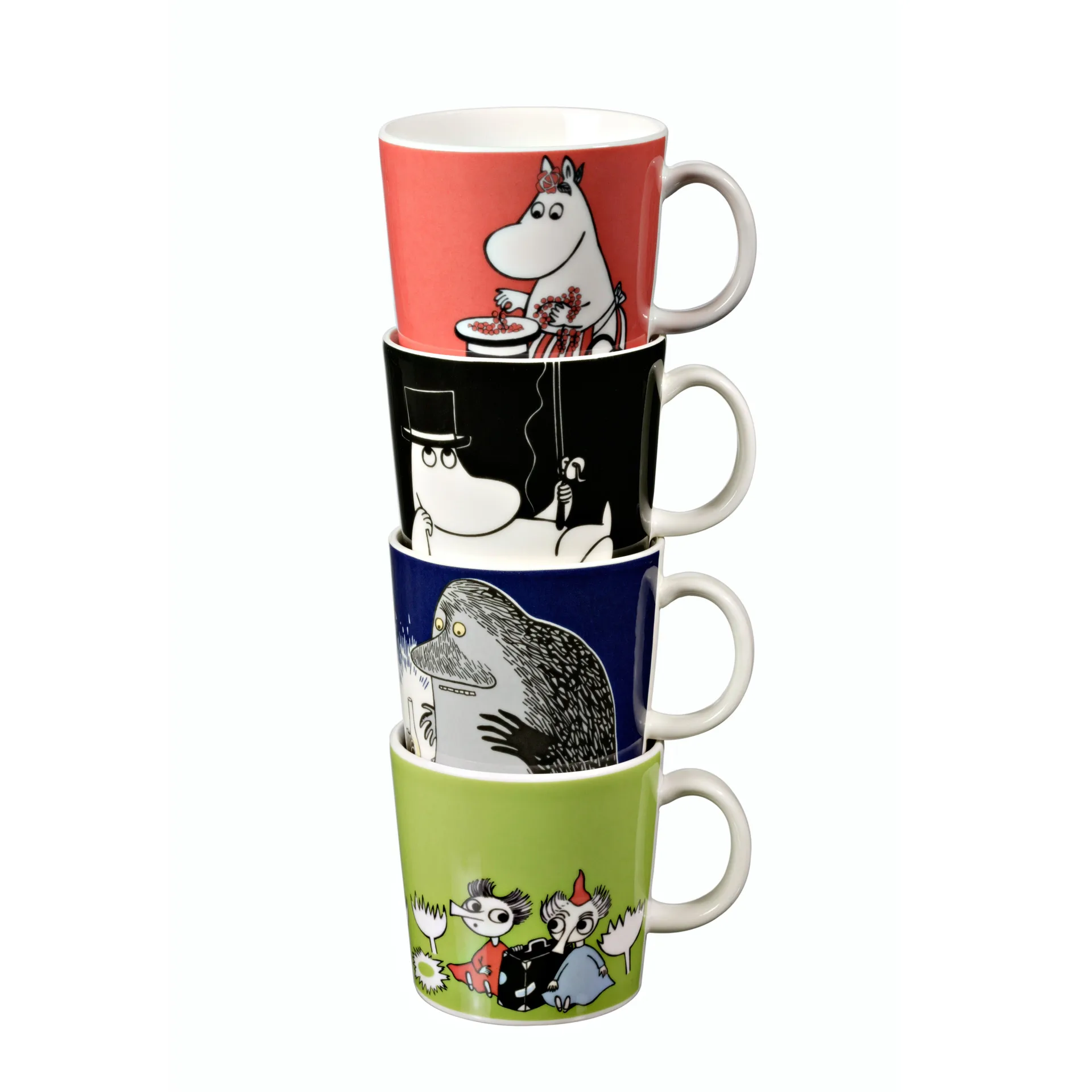 Groke moomin mug, blue arabia moomin,moomin arabia