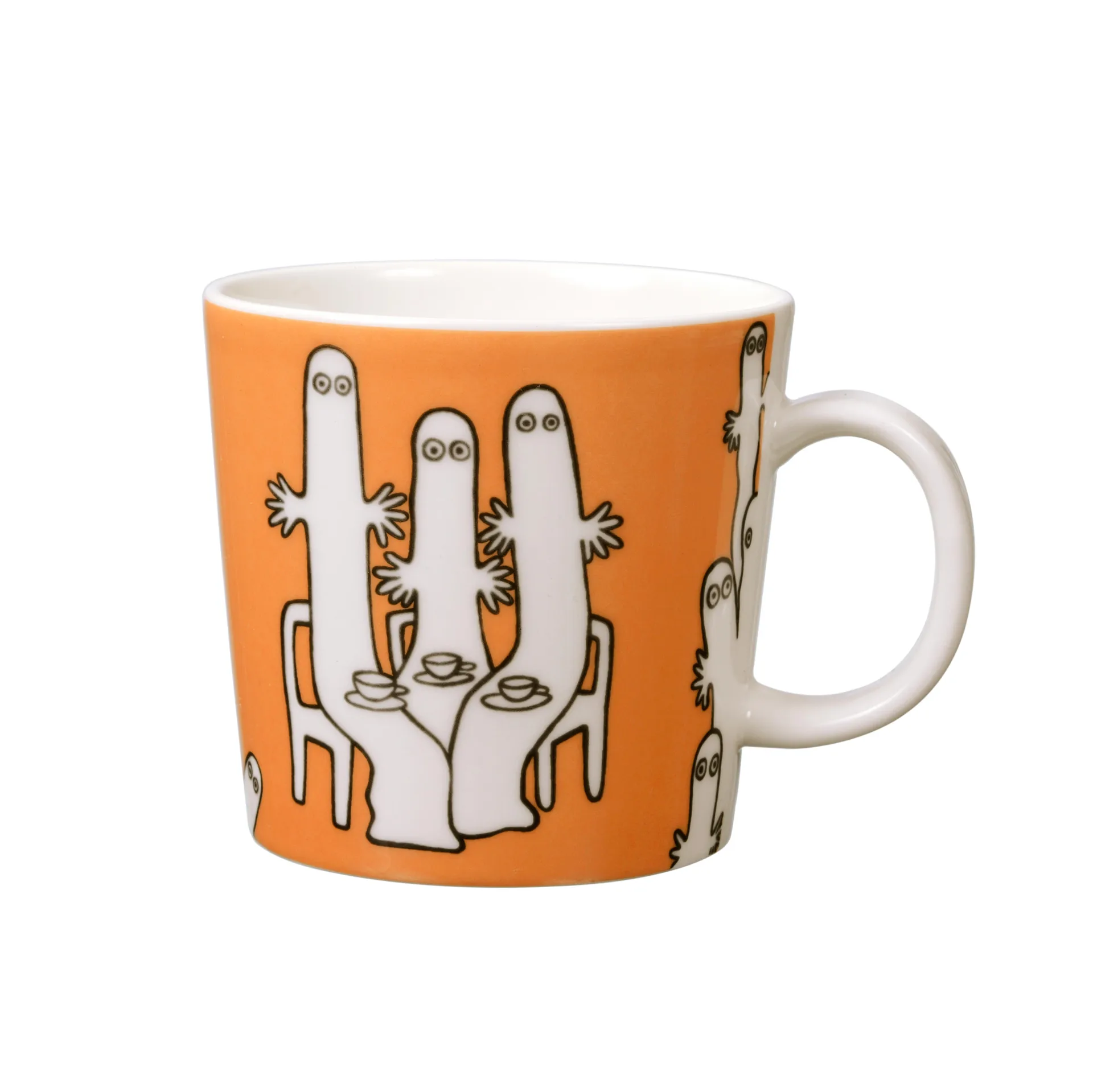 Hattifattener Moomin mug, orange arabia moomin,moomin arabia