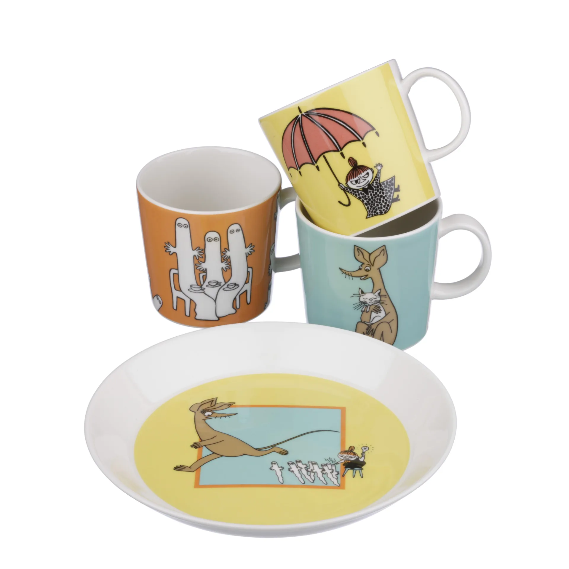 Hattifattener Moomin mug, orange arabia moomin,moomin arabia