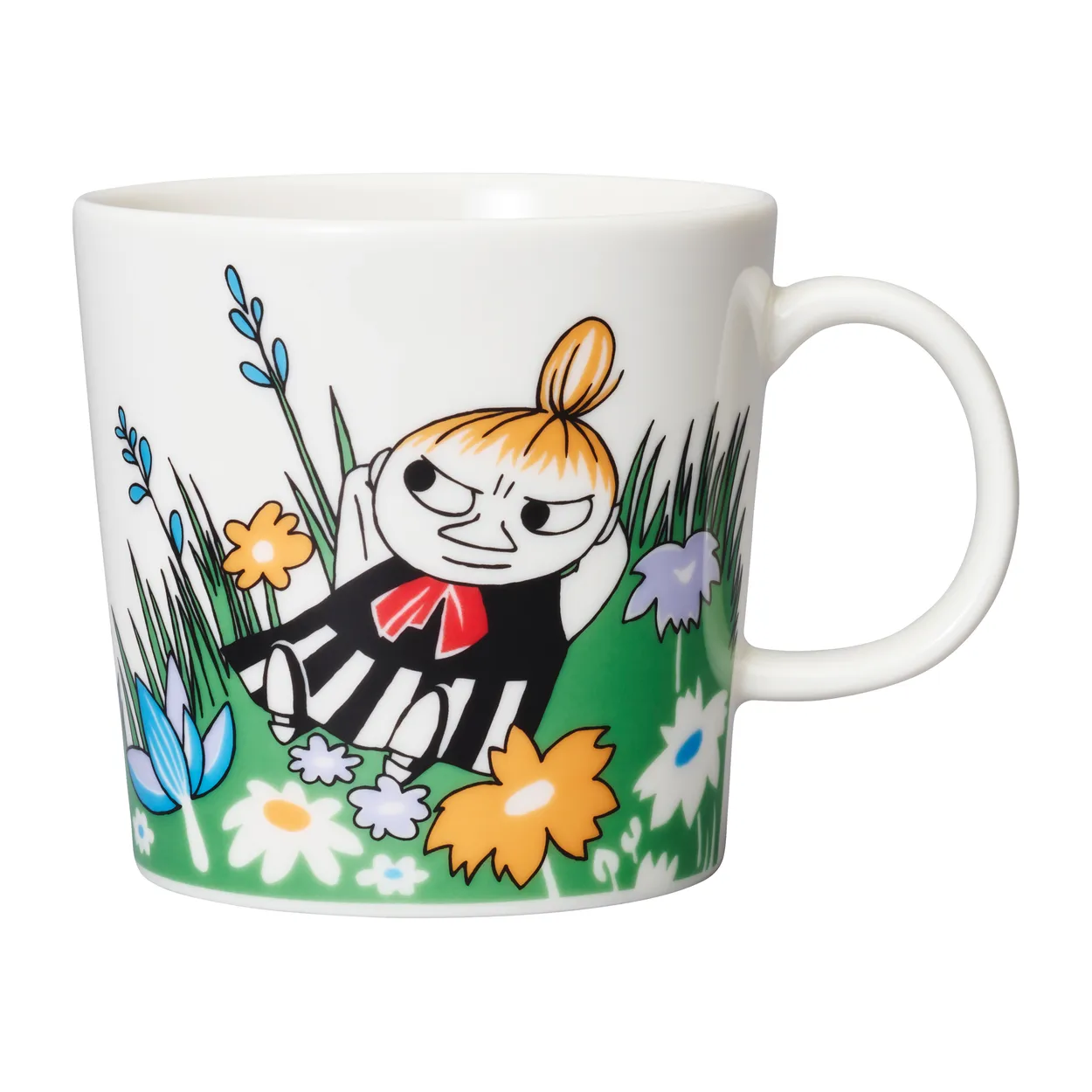 Moomin Arabia Little My and meadow Moomin mug White-multi