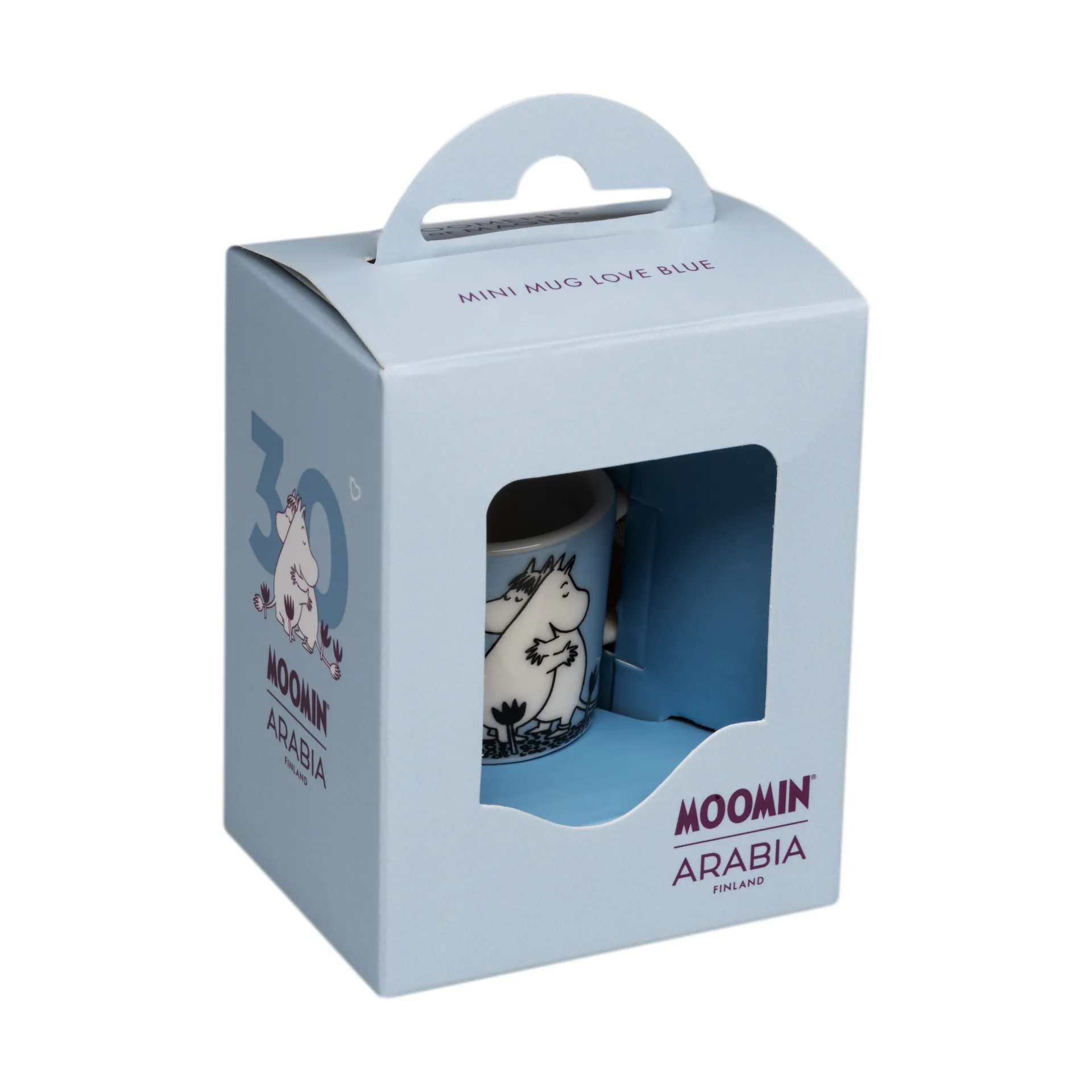 Love Moomin mini mug gift box, Blue Moomin Arabia