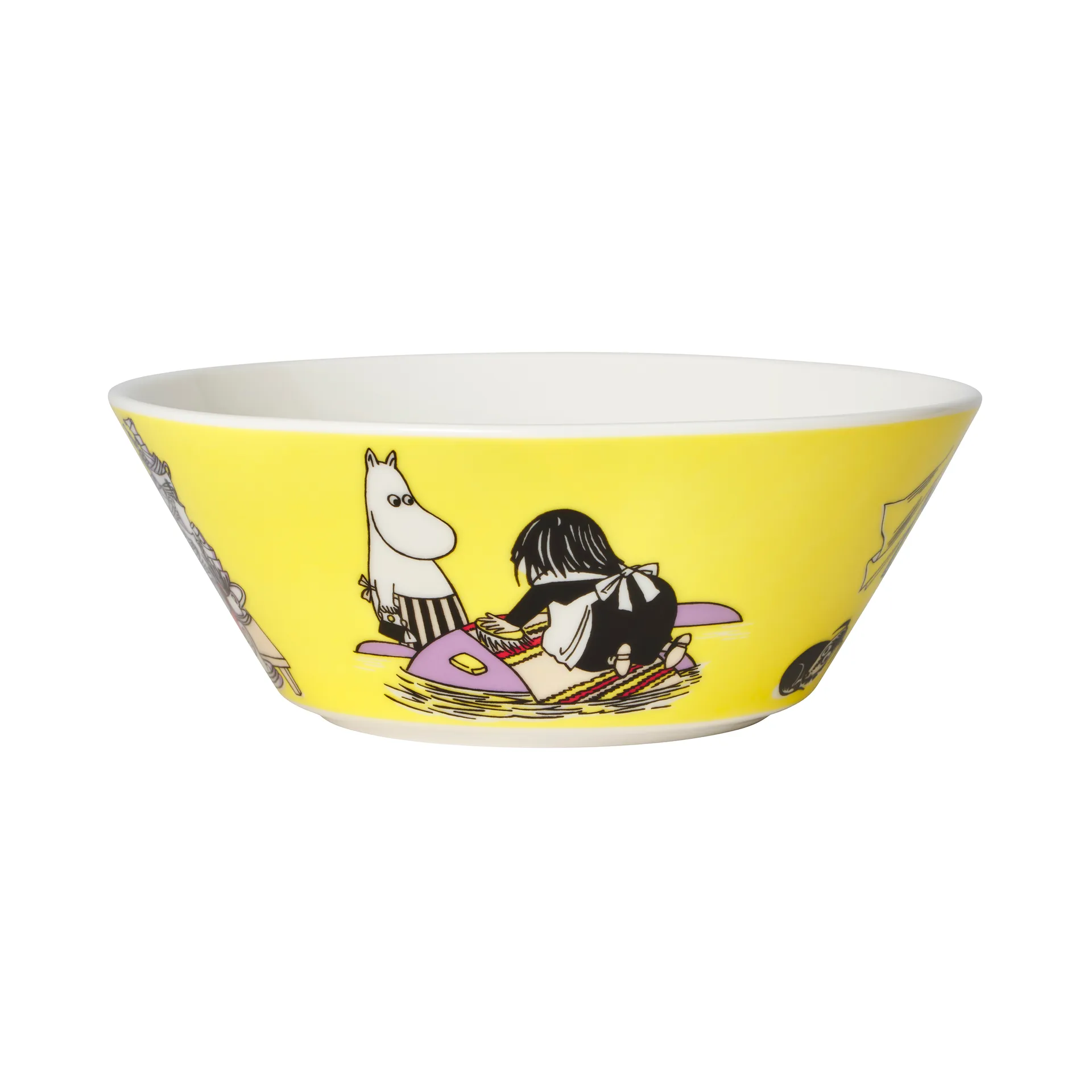 Misabel yellow Moomin bowl, yellow arabia moomin,moomin arabia