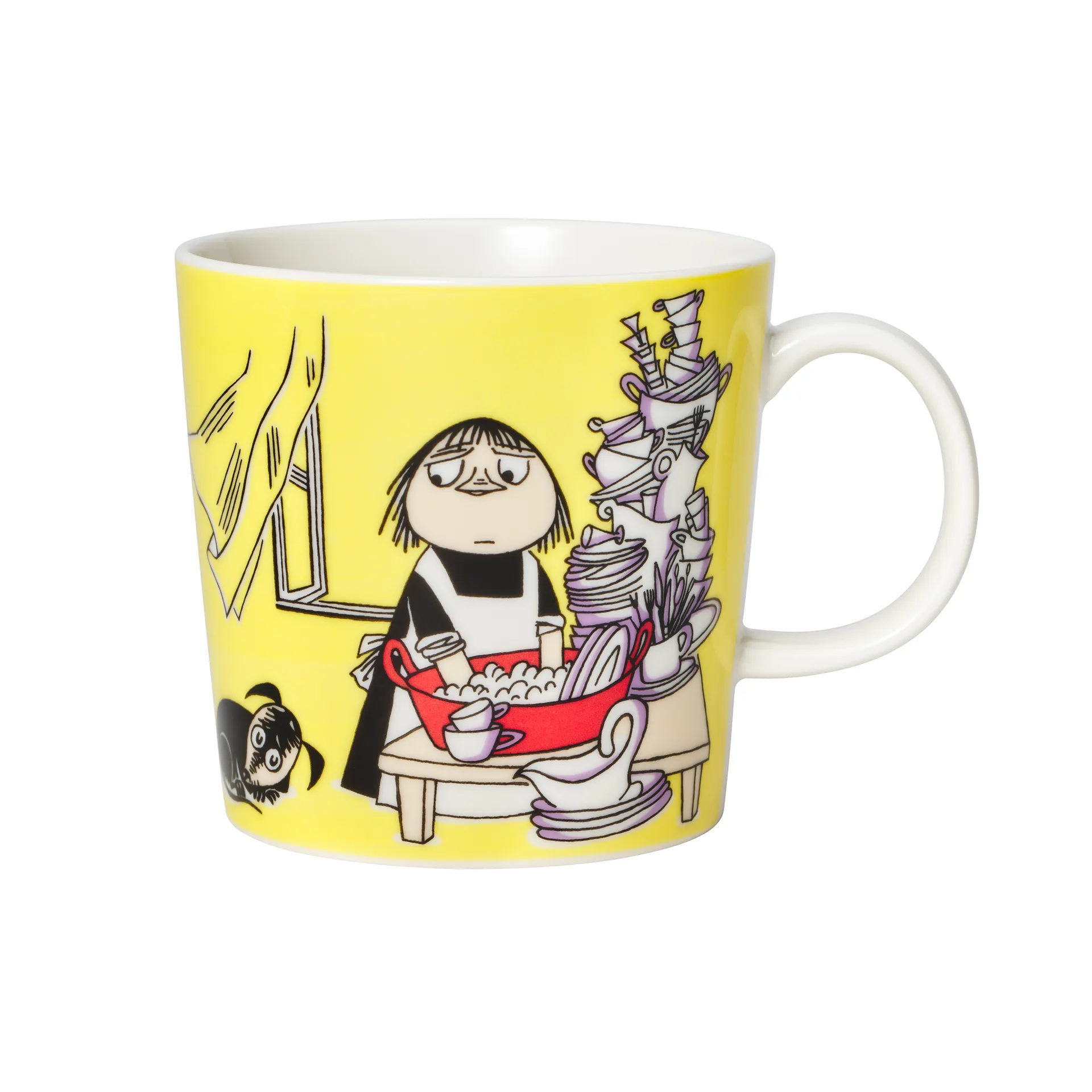 Misabel yellow Moomin mug, 30 cl arabia moomin,moomin arabia