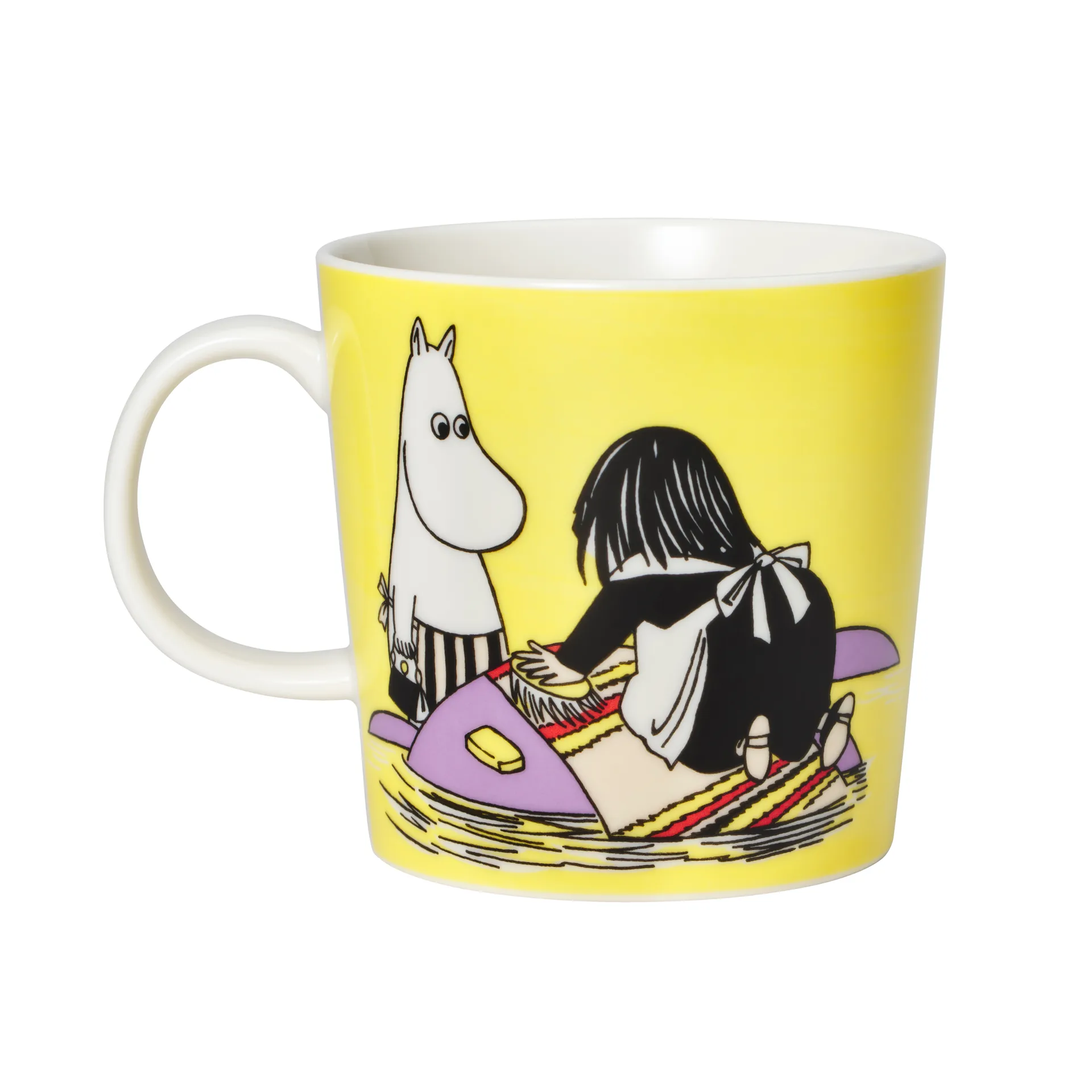 Misabel yellow Moomin mug, 30 cl arabia moomin,moomin arabia