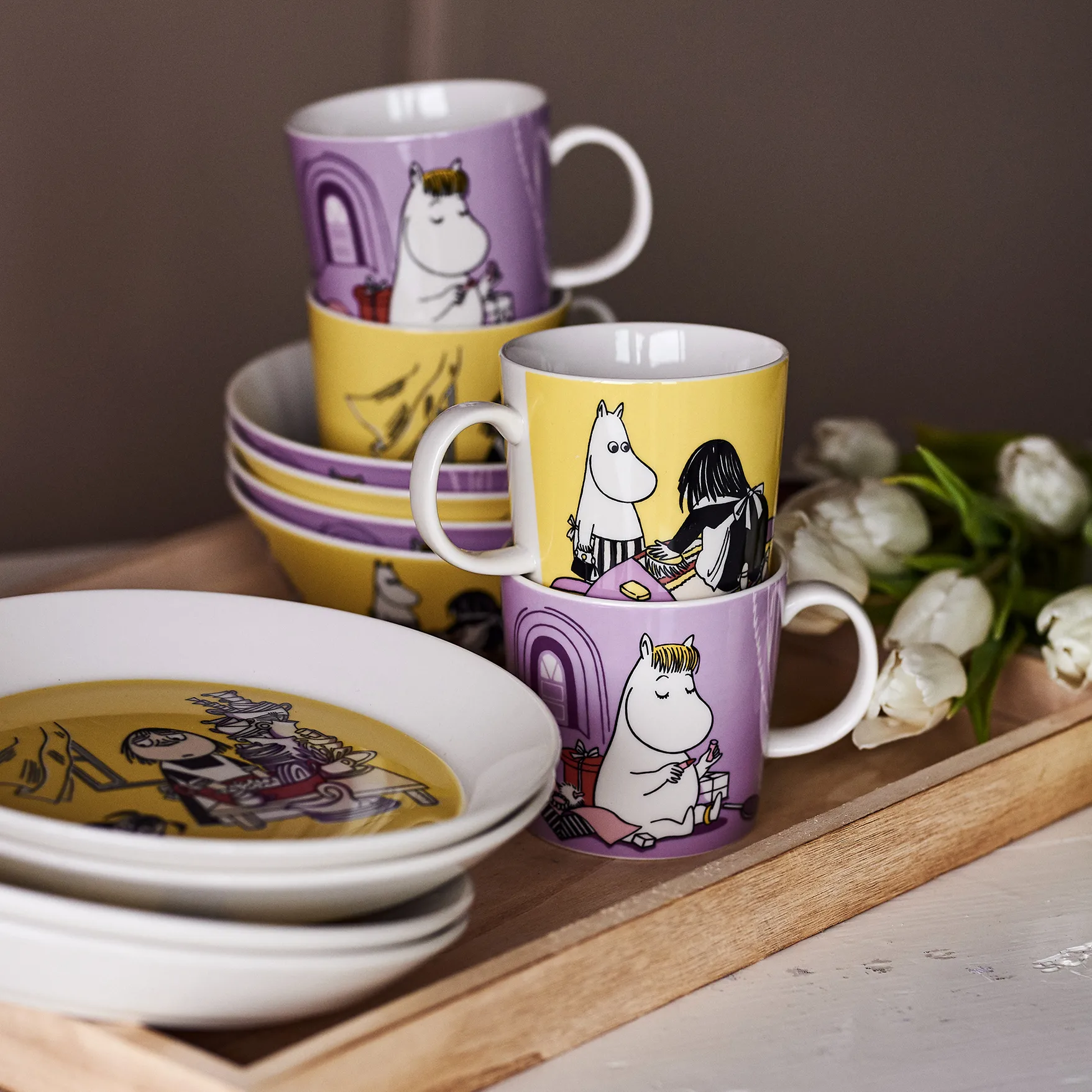 Misabel yellow Moomin mug, 30 cl arabia moomin,moomin arabia