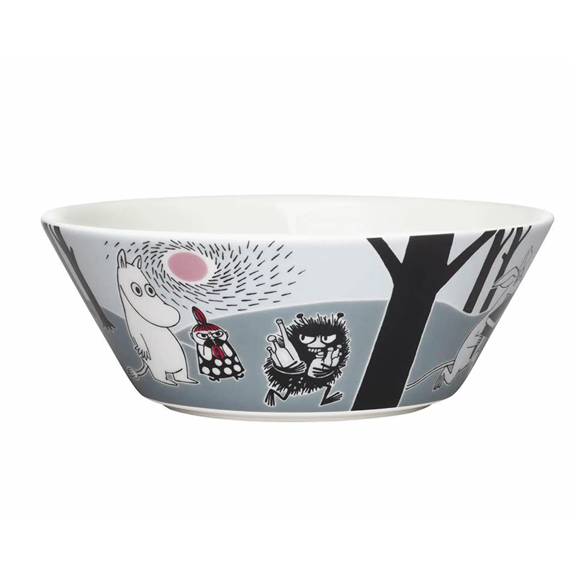 Moomin Adventure The Move bowl, grey arabia moomin,moomin arabia