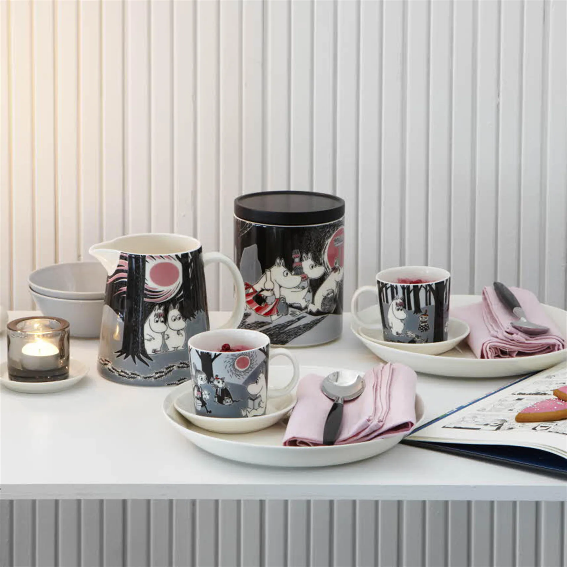 Moomin Adventure The Move bowl, grey arabia moomin,moomin arabia