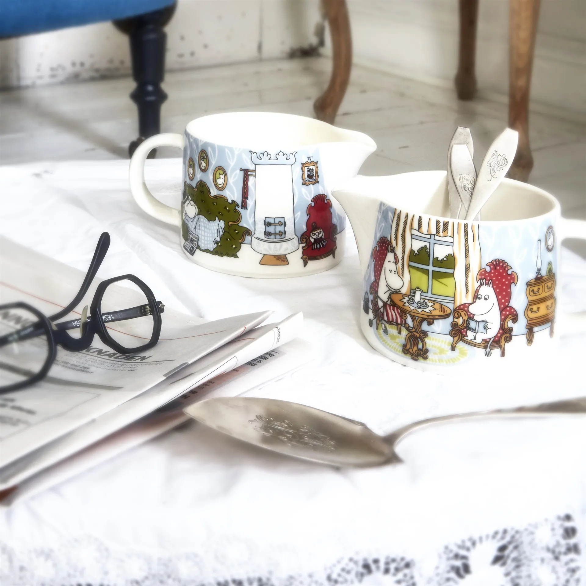 Moomin afternoon in the lounge jug, 0,35 l arabia moomin,moomin arabia