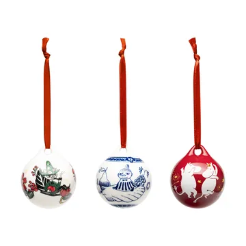 Moomin annual ball Ø5 cm 3 pieces - 2025 - Moomin Arabia