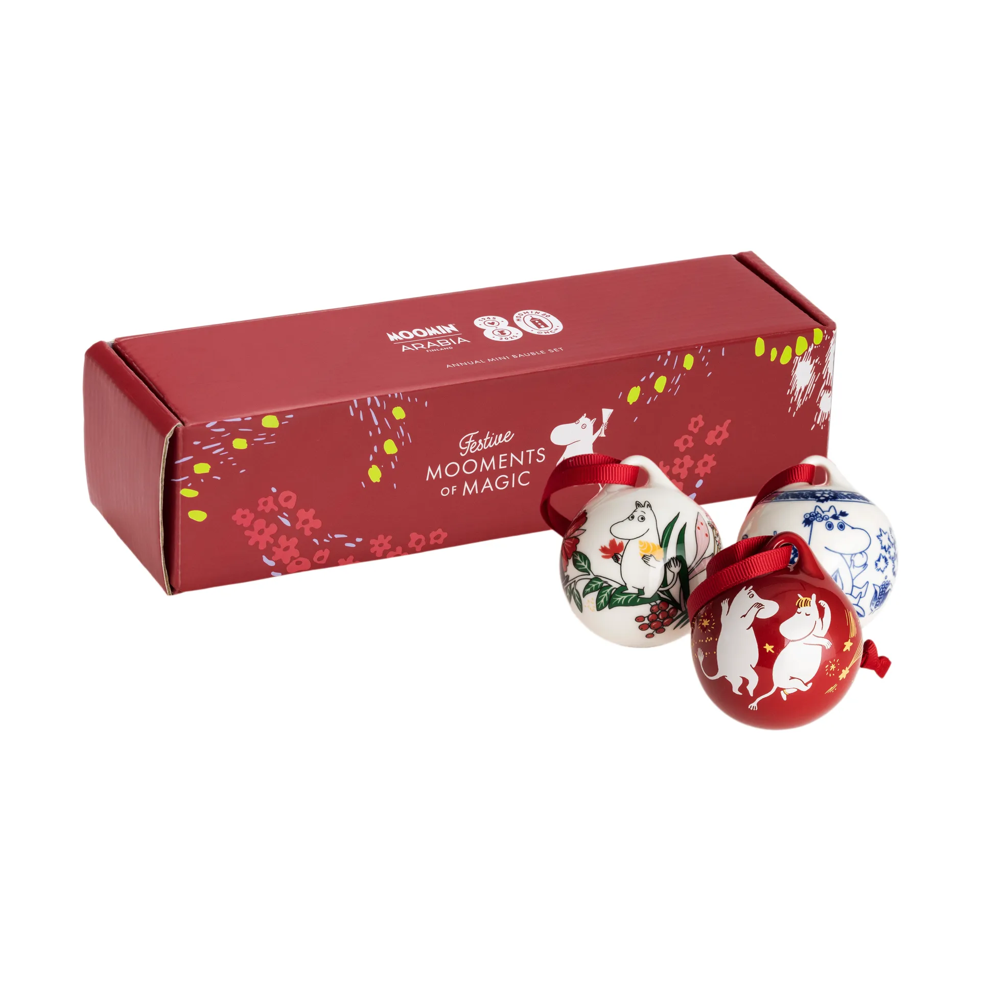 Moomin annual ball Ø5 cm 3 pieces, 2025 Moomin Arabia