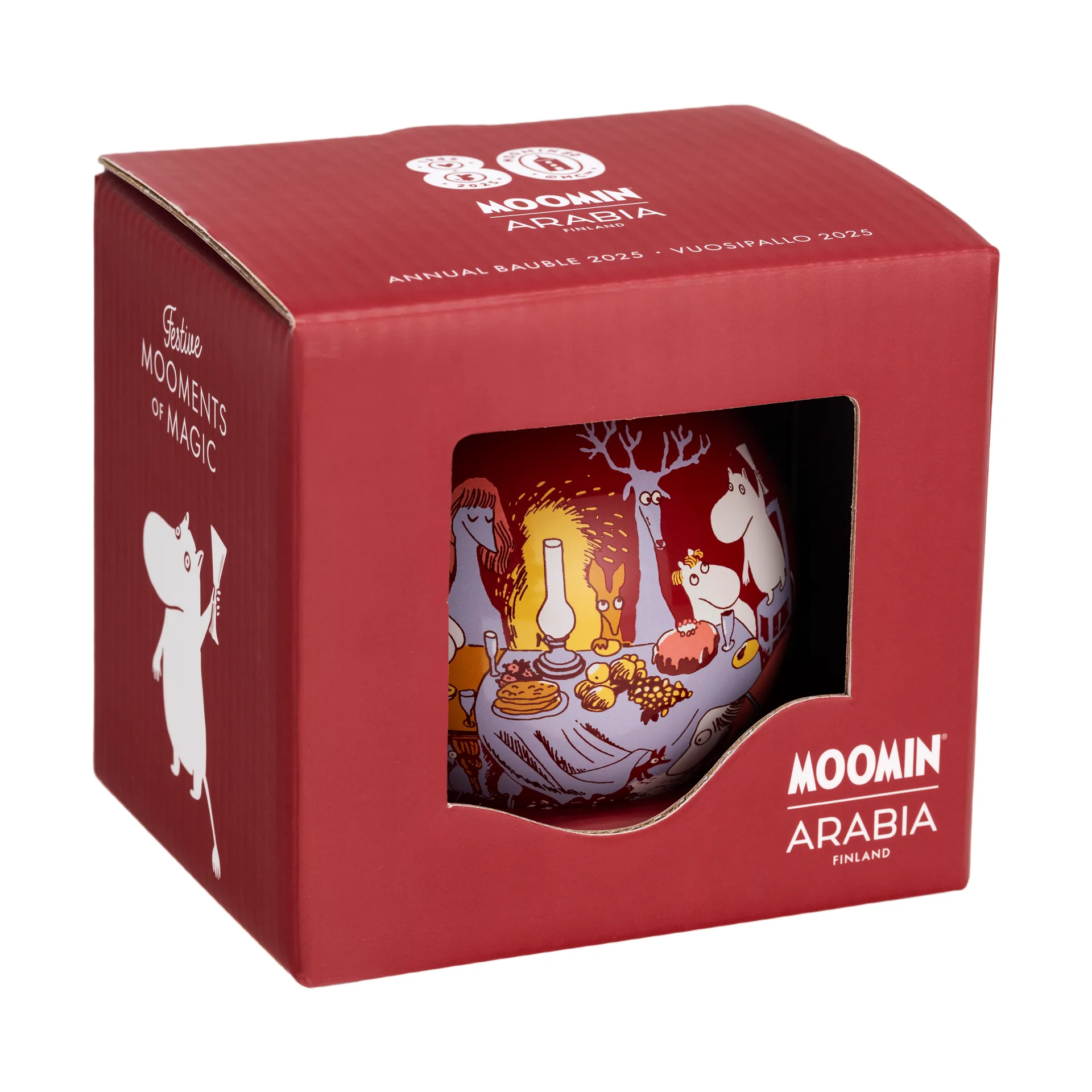Moomin annual ball Ø8 cm, 2025, Festive moments Moomin Arabia