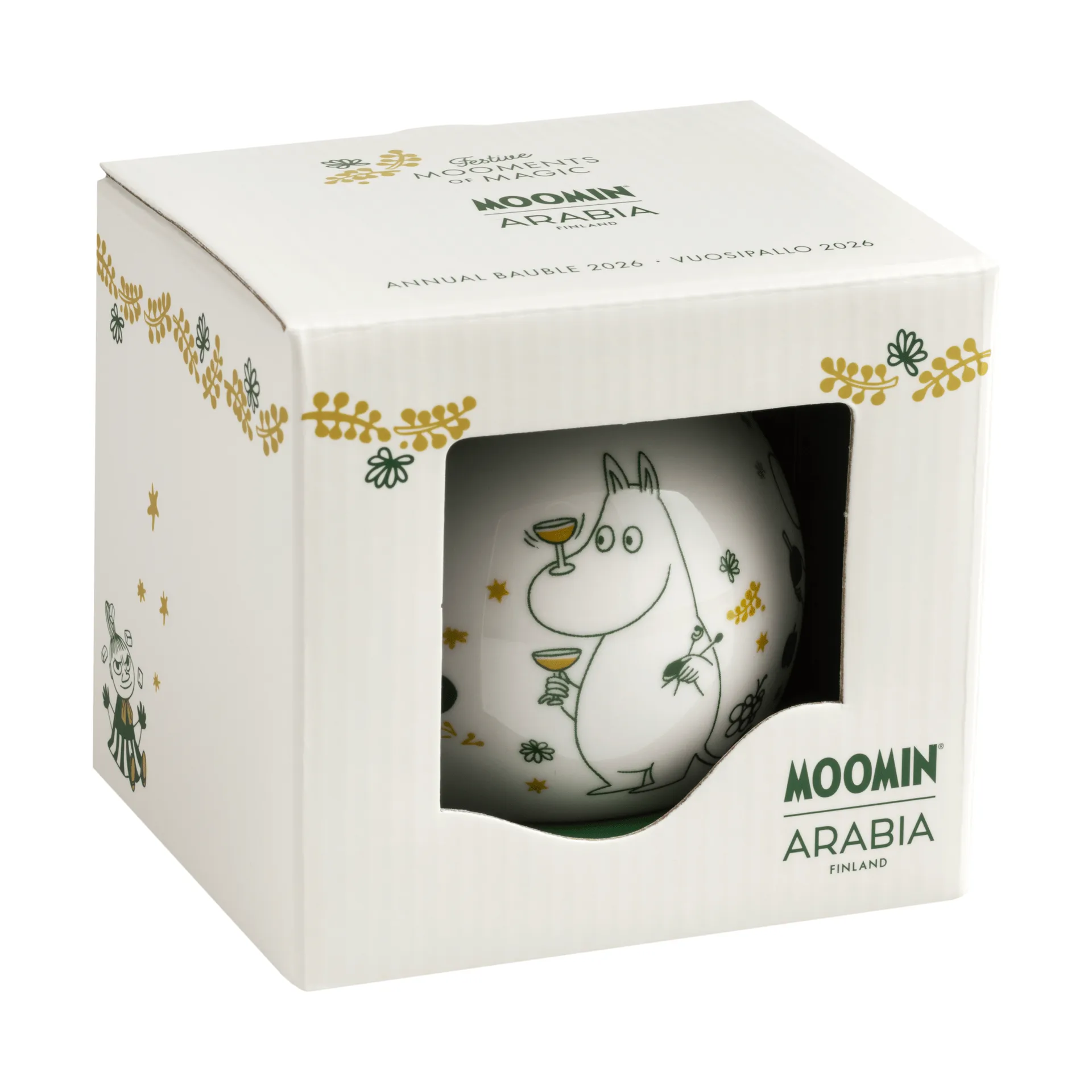 Moomin annual ball Ø8 cm, 2026, Love gift Moomin Arabia