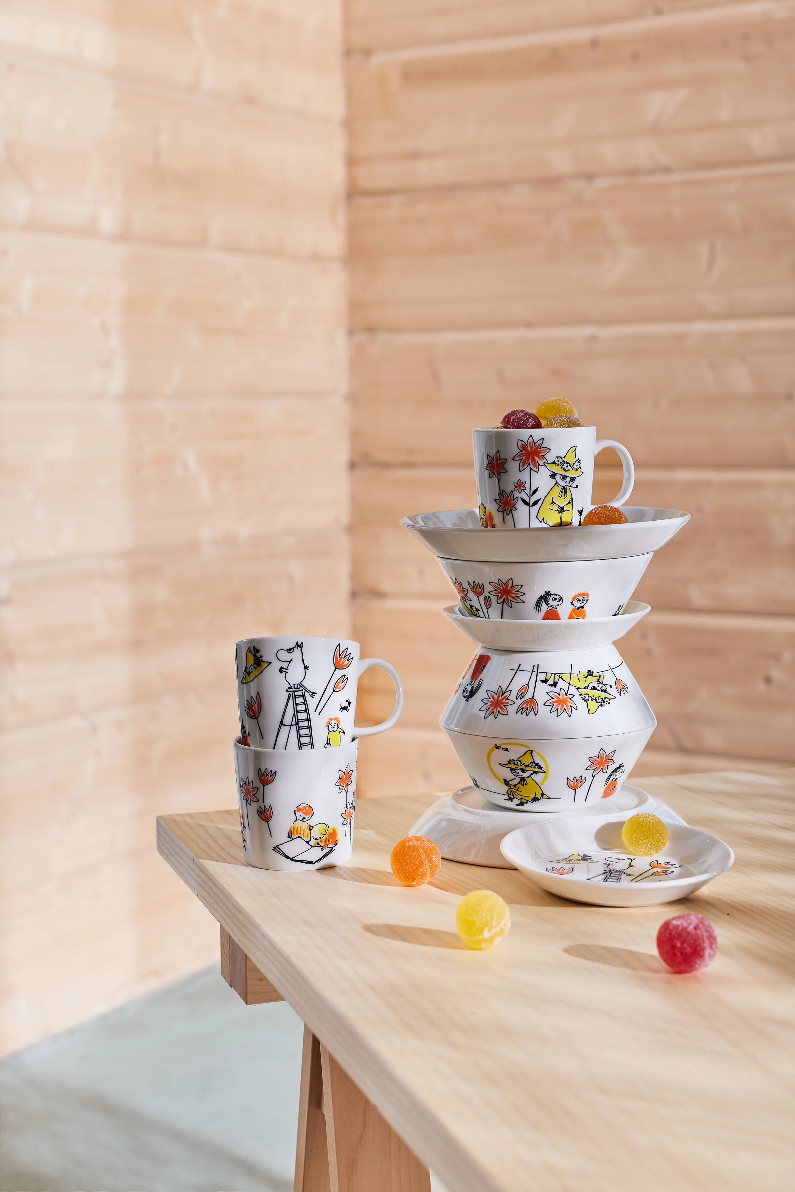 Moomin Arabia x Red Cross Moomin mug ABC Mix 2-pack from Moomin