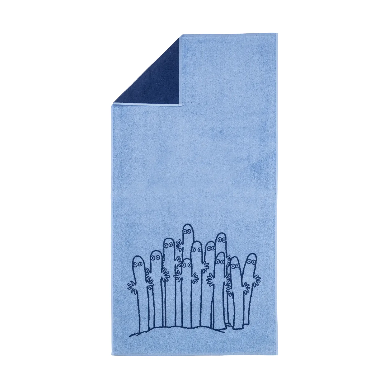 Moomin Arabia Moomin bath towel 70x140 cm Hattifnattarna blue